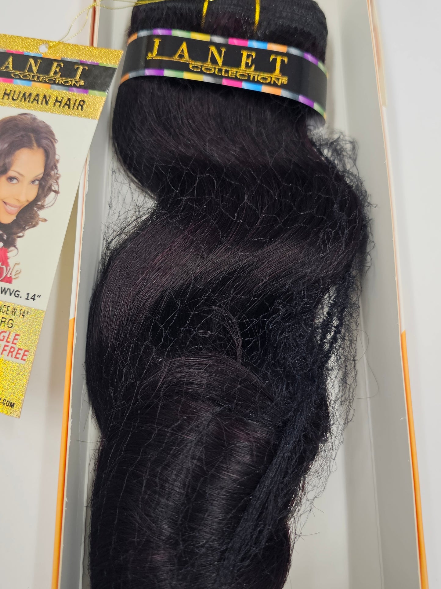 100% human hair weave tangle-free; French body and romance; weft; sew-in image 3