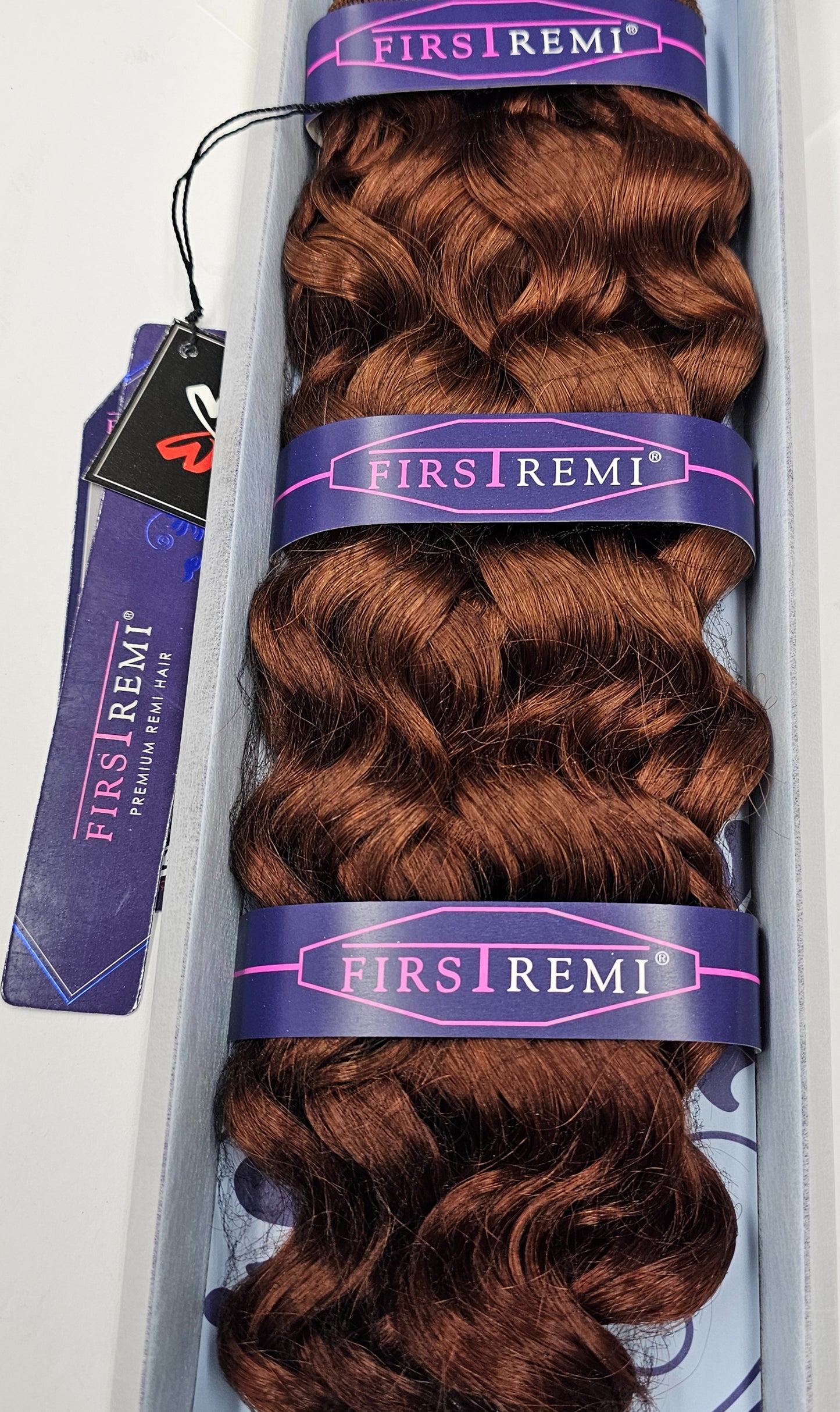 100% premium remi hair weave; cosmo wave; curly; sew-in; weft; first remi image 1