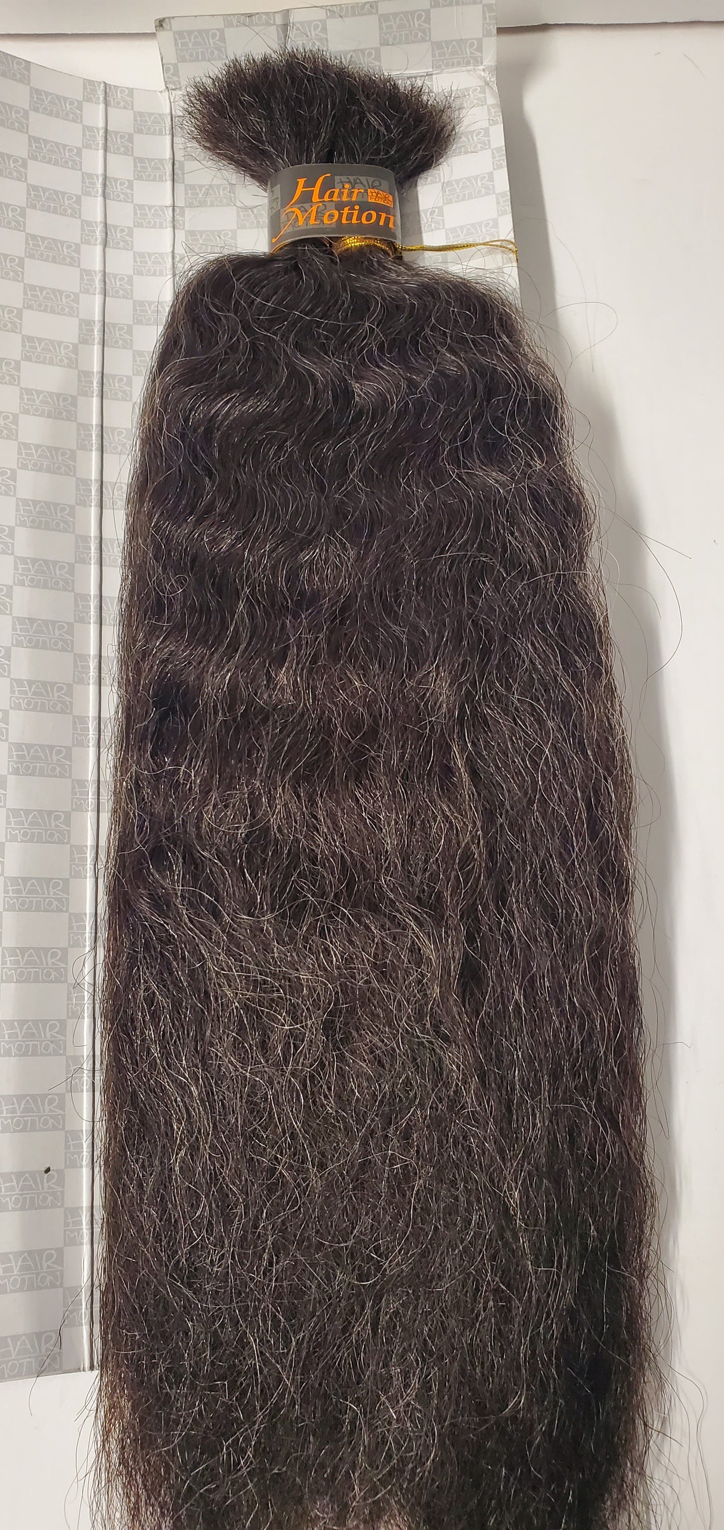 Human hair blended super bulk; wavy; for braiding; 14 inch color 34; Hair Motion image 0