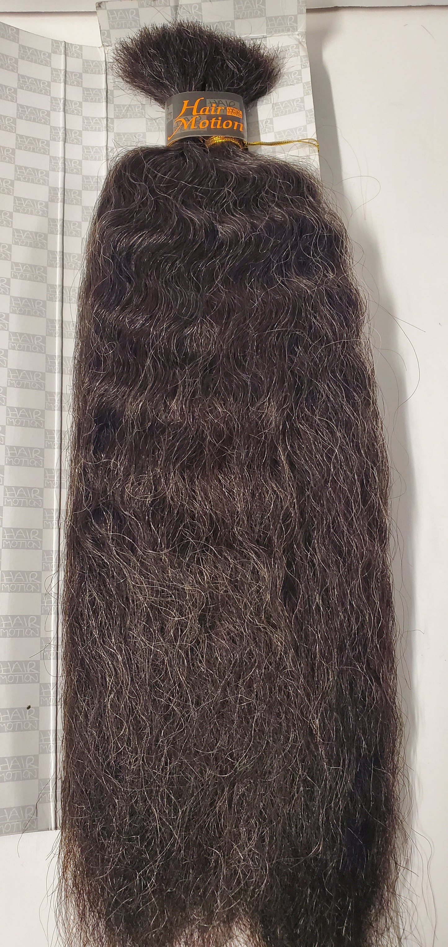 Human hair blended super bulk; wavy; for braiding; 14 inch color 34; Hair Motion image 2