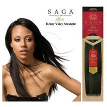 100% HUMAN HAIR SAGA GOLD REMY YAKY;WEAVE;STRAIGHT;WEFT;PREMIUM QUALITY;WOMEN image 0