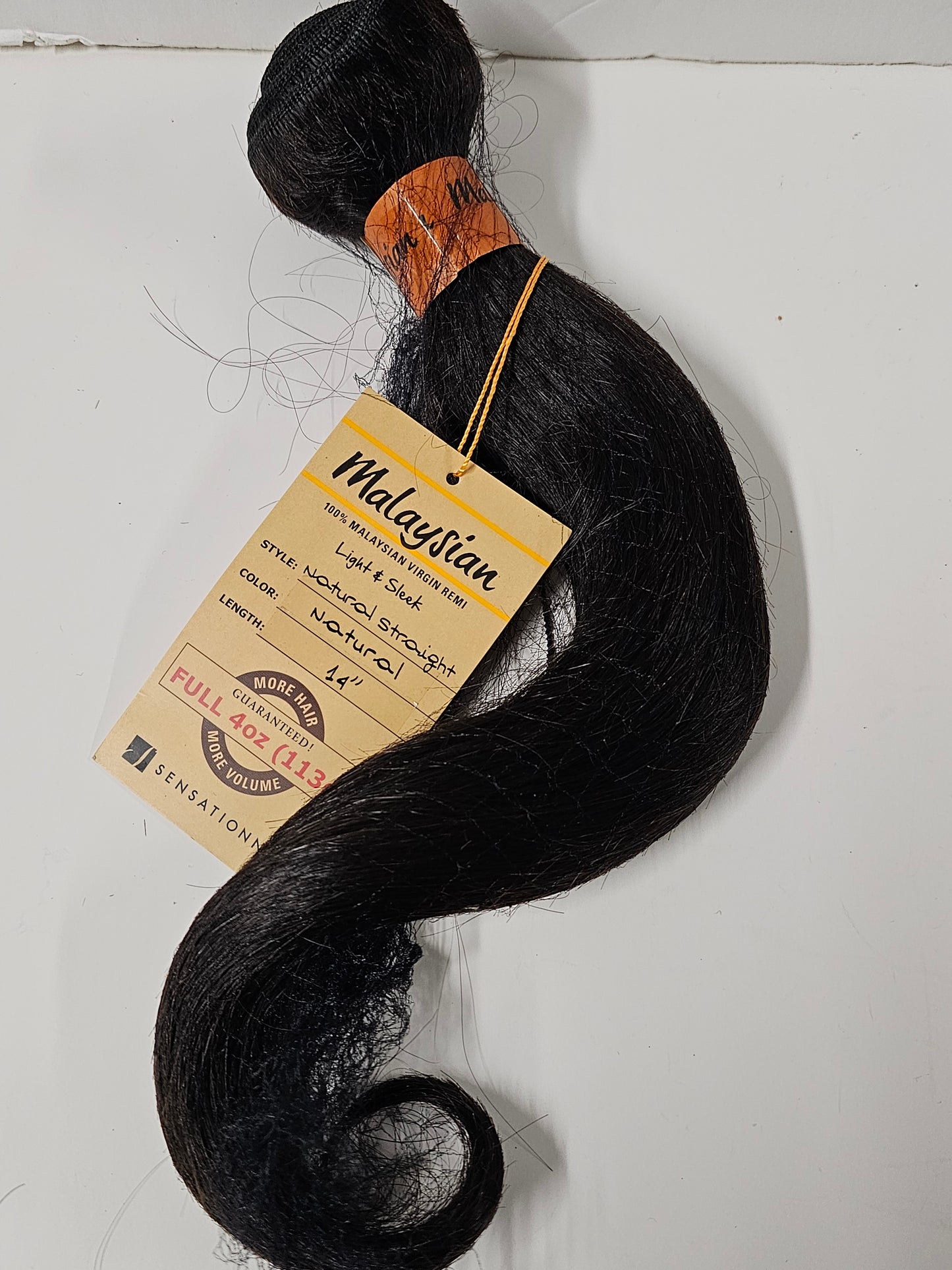 100% Malaysian virgin remi natural straight weave; sew-in; weft; for women image 1