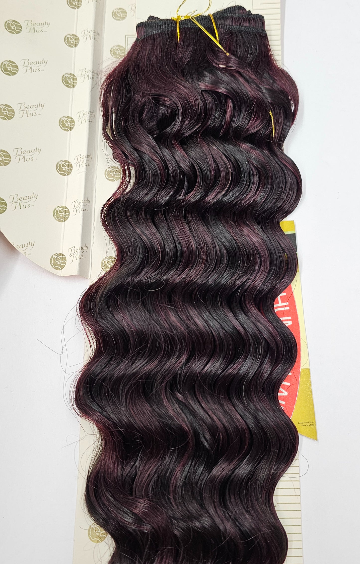 100% human hair weave tangle-free; Spanish wave;weft; sew-in; for women; Janet image 5