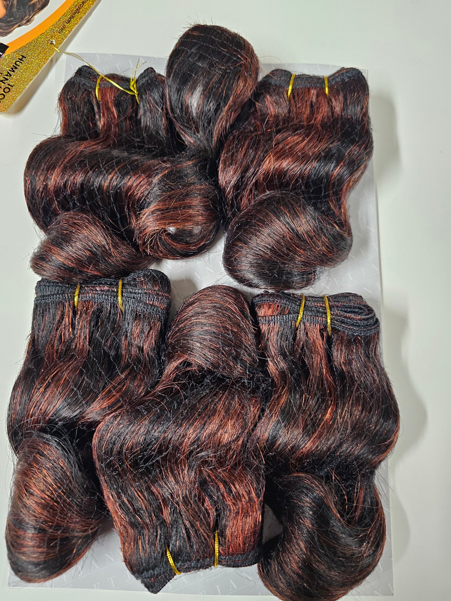 100% human hair tangle-free weave; body romance; sew-in; curly; 6pcs; for women image 5