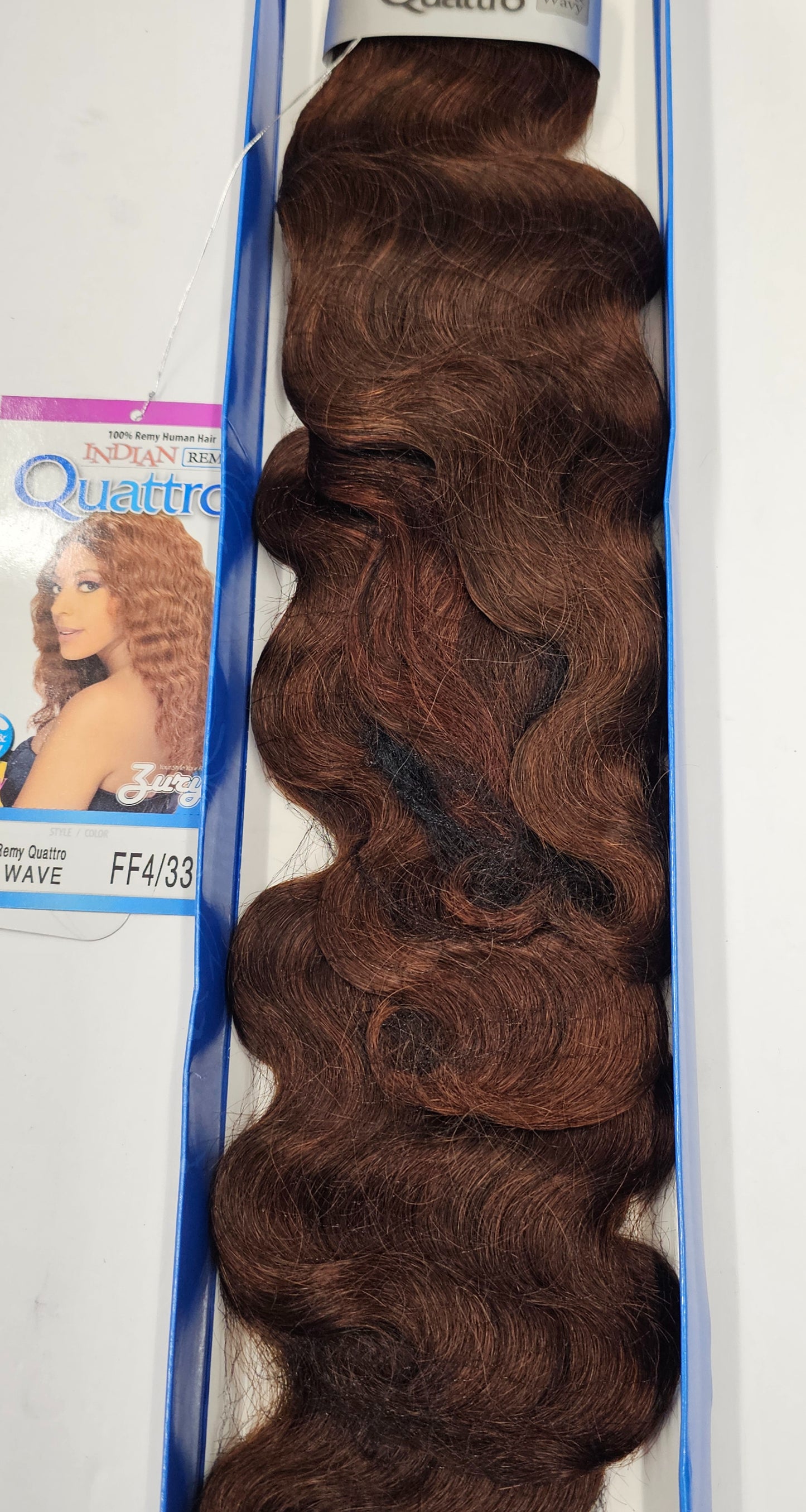 100% Indian remy human hair sea wave; curly; wefts; sew-in; one pack solution image 2