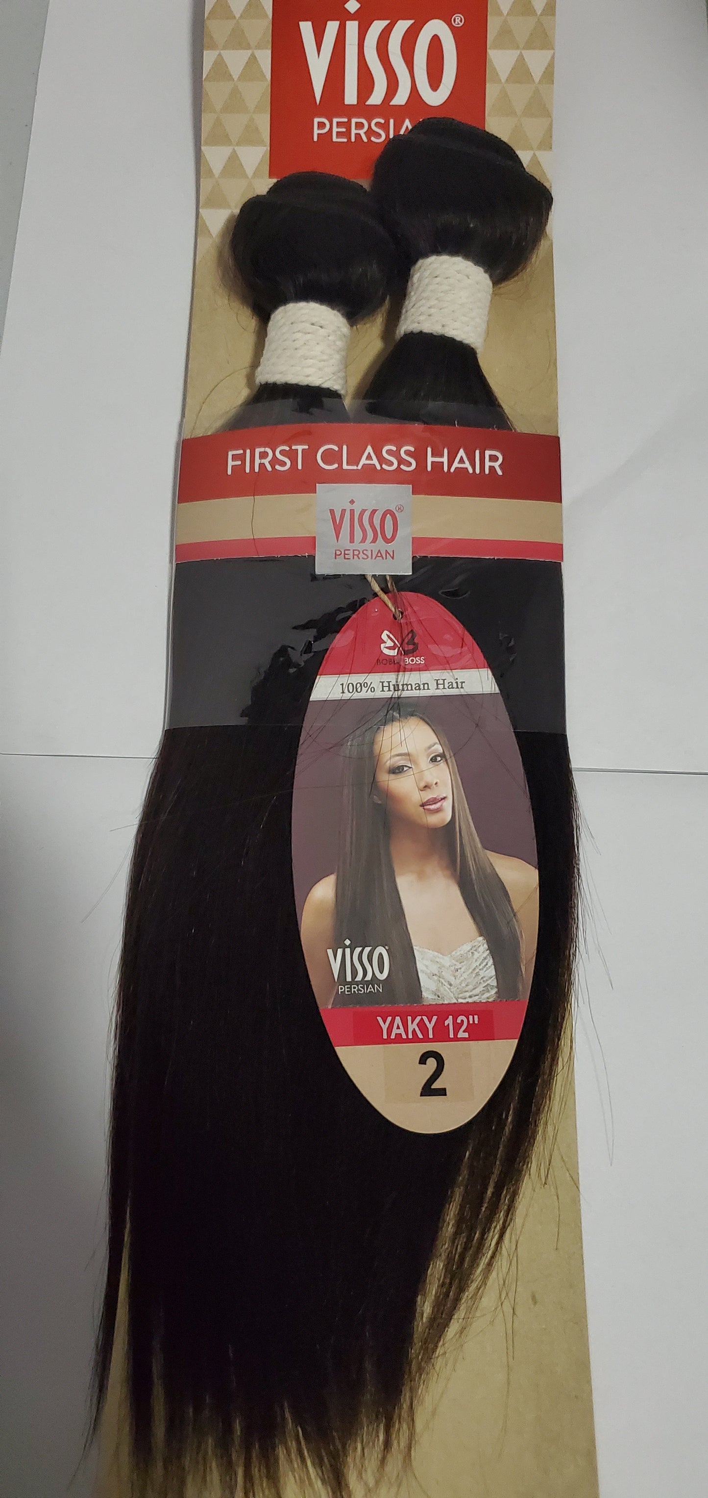 100% human hair weave; Visso persian yaky; straight; sew-in; weft; first class image 7