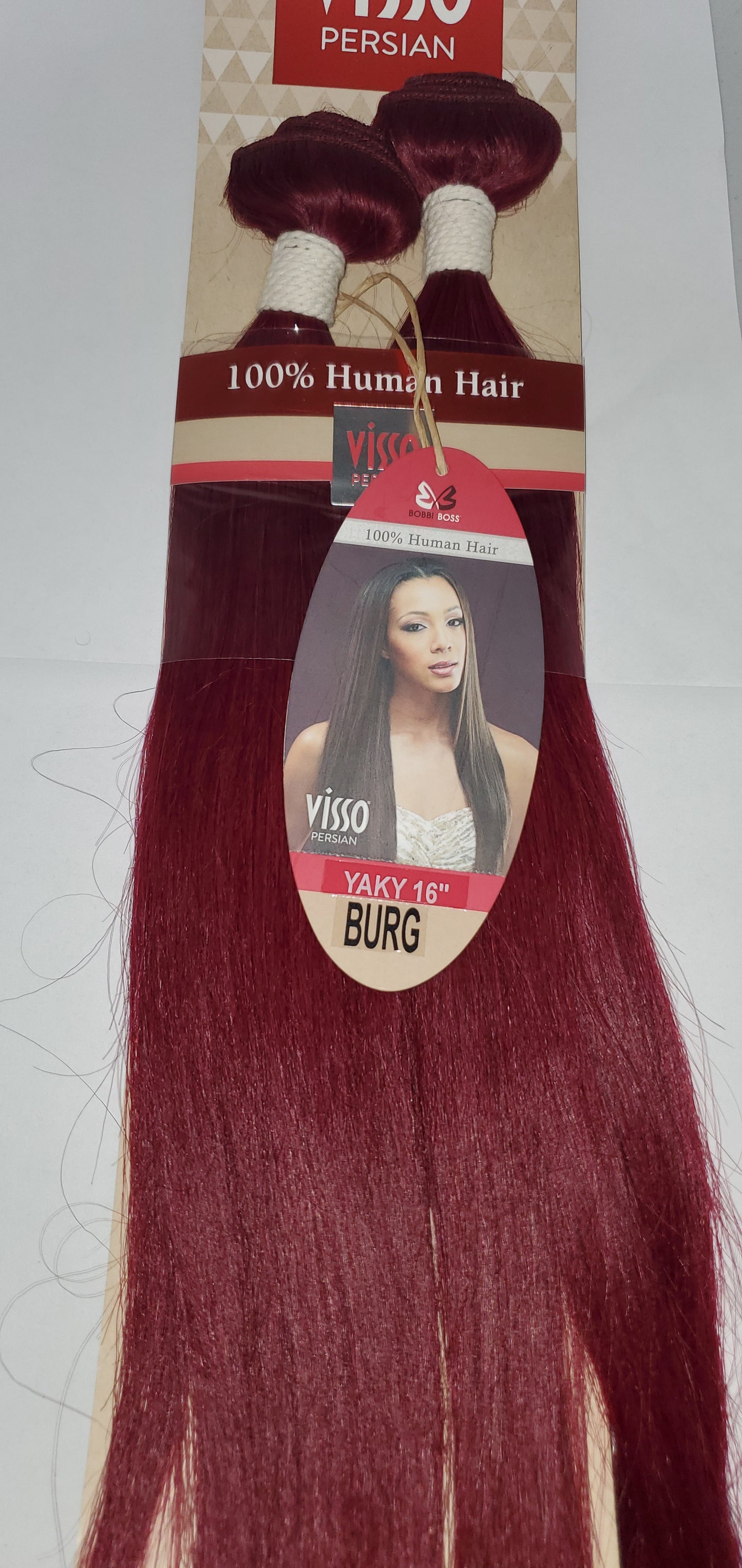 100% human hair weave; Visso persian yaky; straight; sew-in; weft; first class image 8