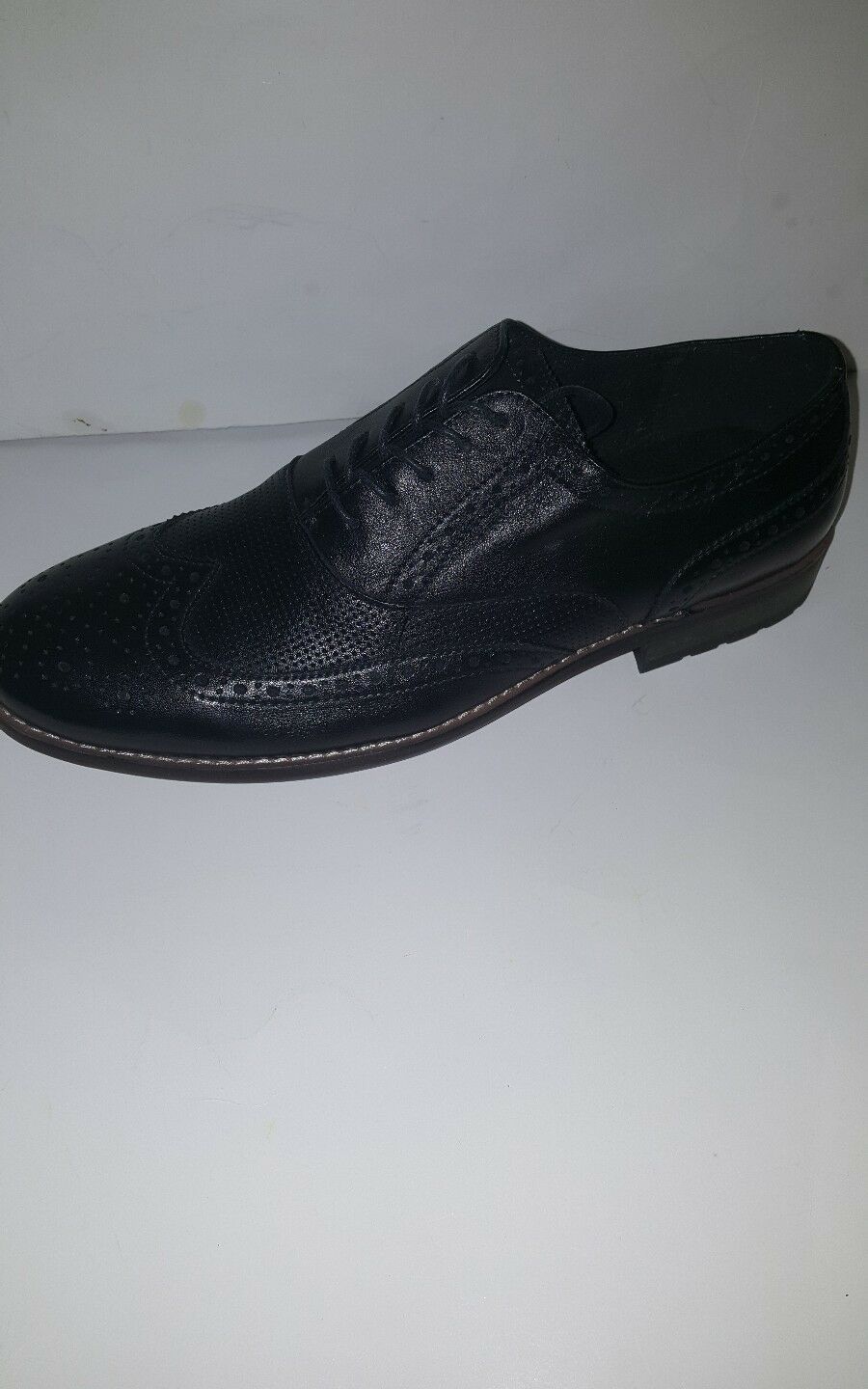NUNN BUSH TRISTAN WINGTIP OXFORD MEN'S SHOES; BLACK;84677001;M image 1