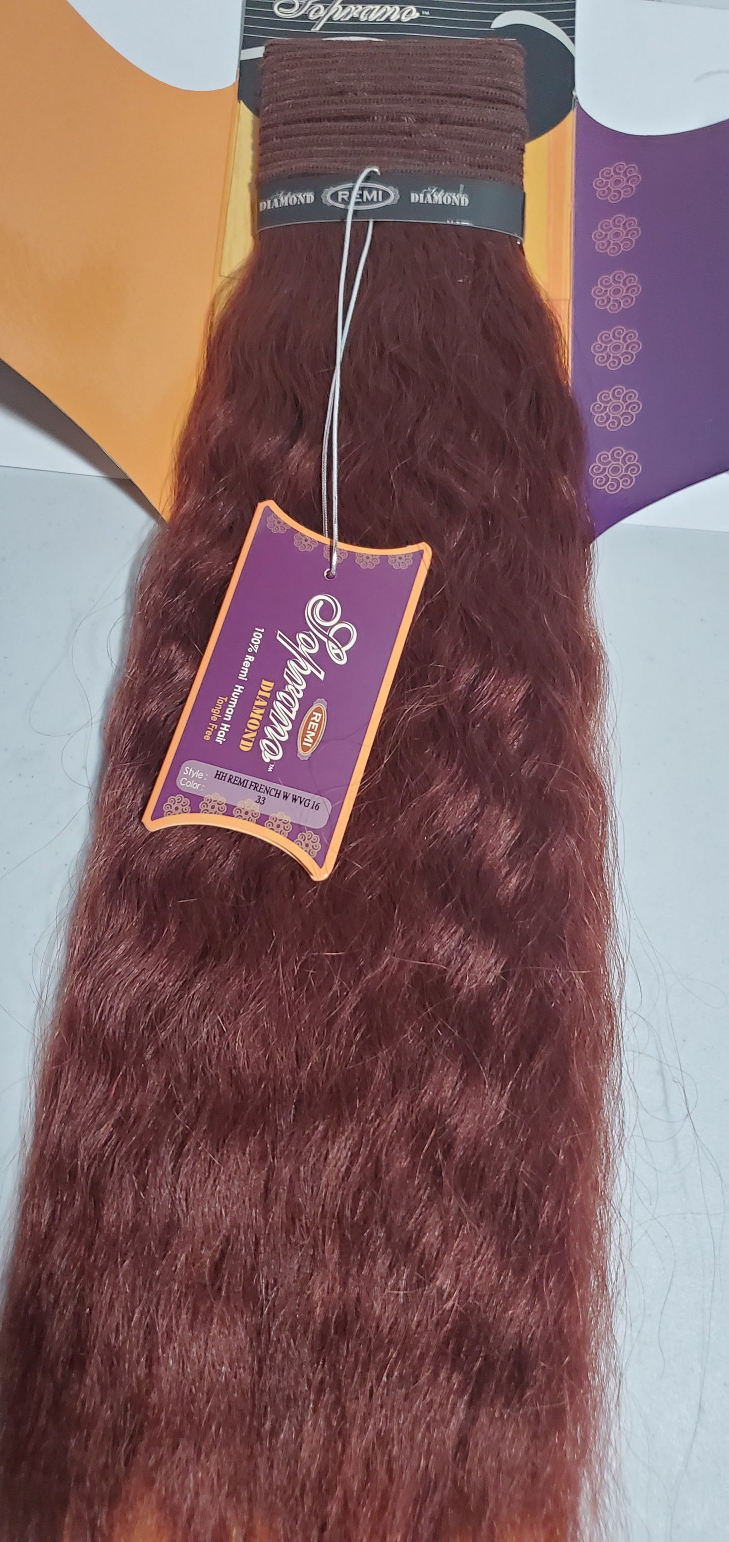 100% Remi human hair tangle-free; French wave weaving; sew-in; weft; for women. image 7