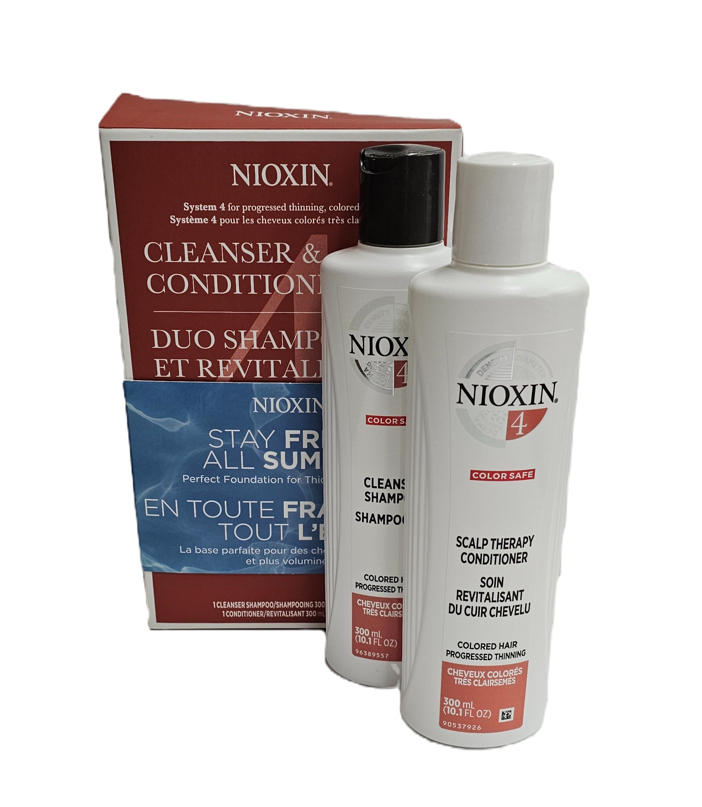 Nioxin 4 Cleanser and conditioner duo; progressed thinning hair, colored hair image 1