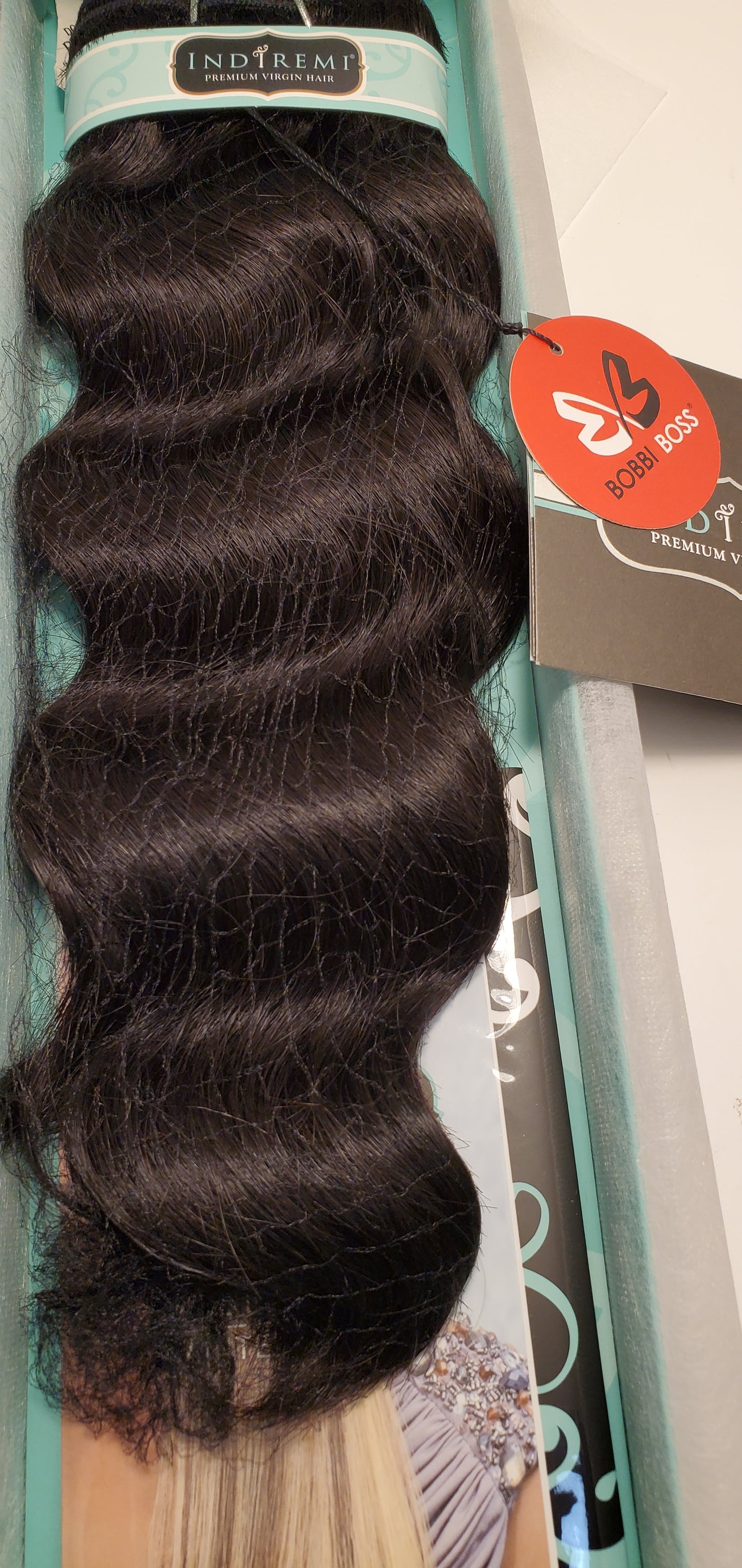 Bobbi Boss Indi Remi Premium virgin Human hair Weave;Ocean wave; Weft; for Women image 1