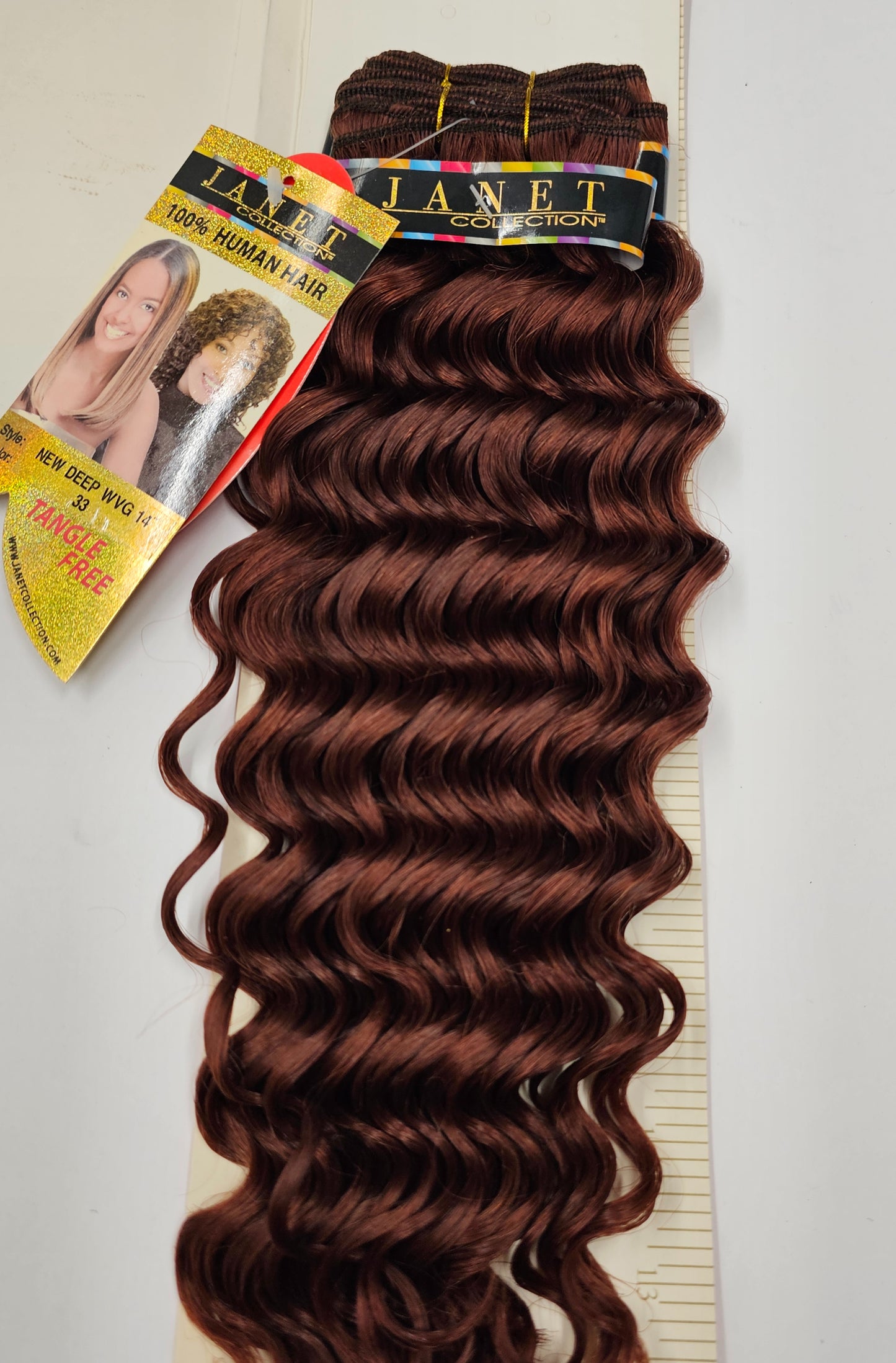 100% human hair weave tangle-free; new deep; curly; weft; sew-in; for women image 2
