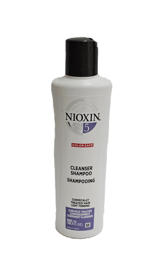 Nioxin 5 Cleanser shampoo; chemically treated hair; light thinning; 10.1fl.oz image 0