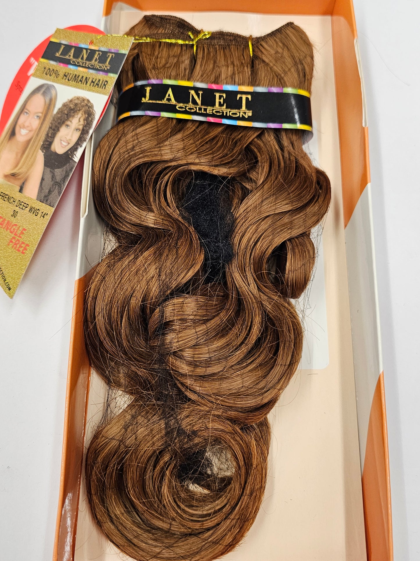 100% human hair weave tangle-free; french deep; curly; weft; sew-in; for women image 1