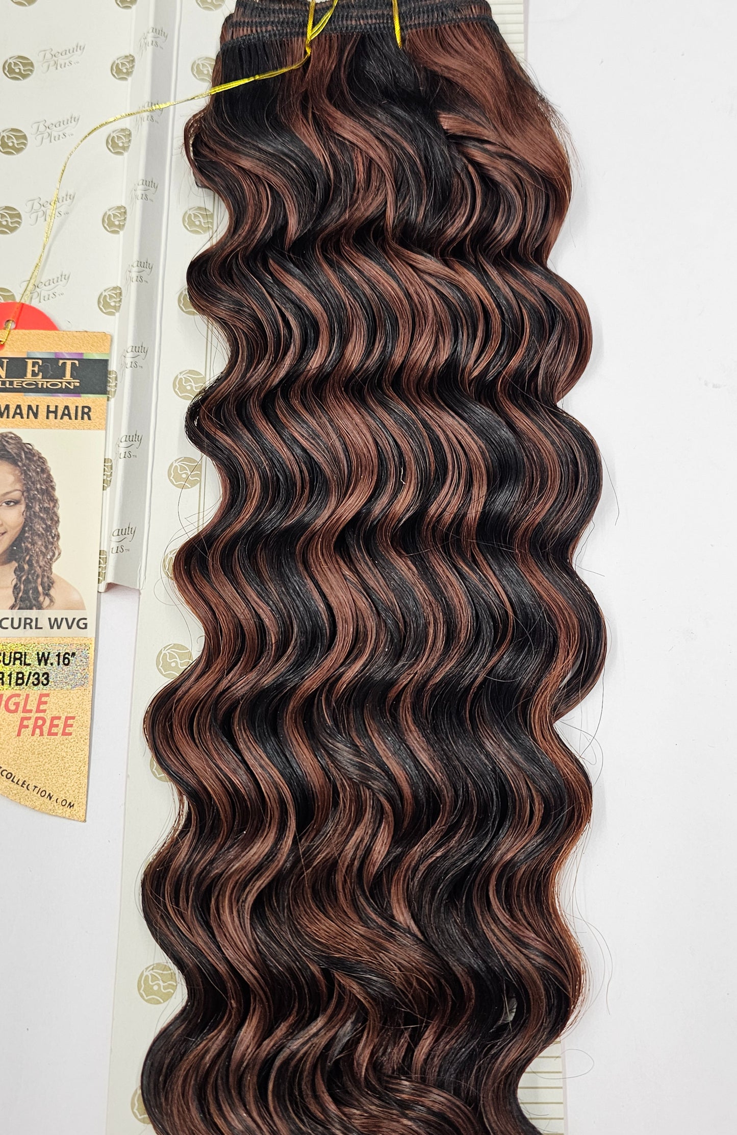 100% human hair tangle-free weave; European curl; sew-in; weft; curly; for women image 8