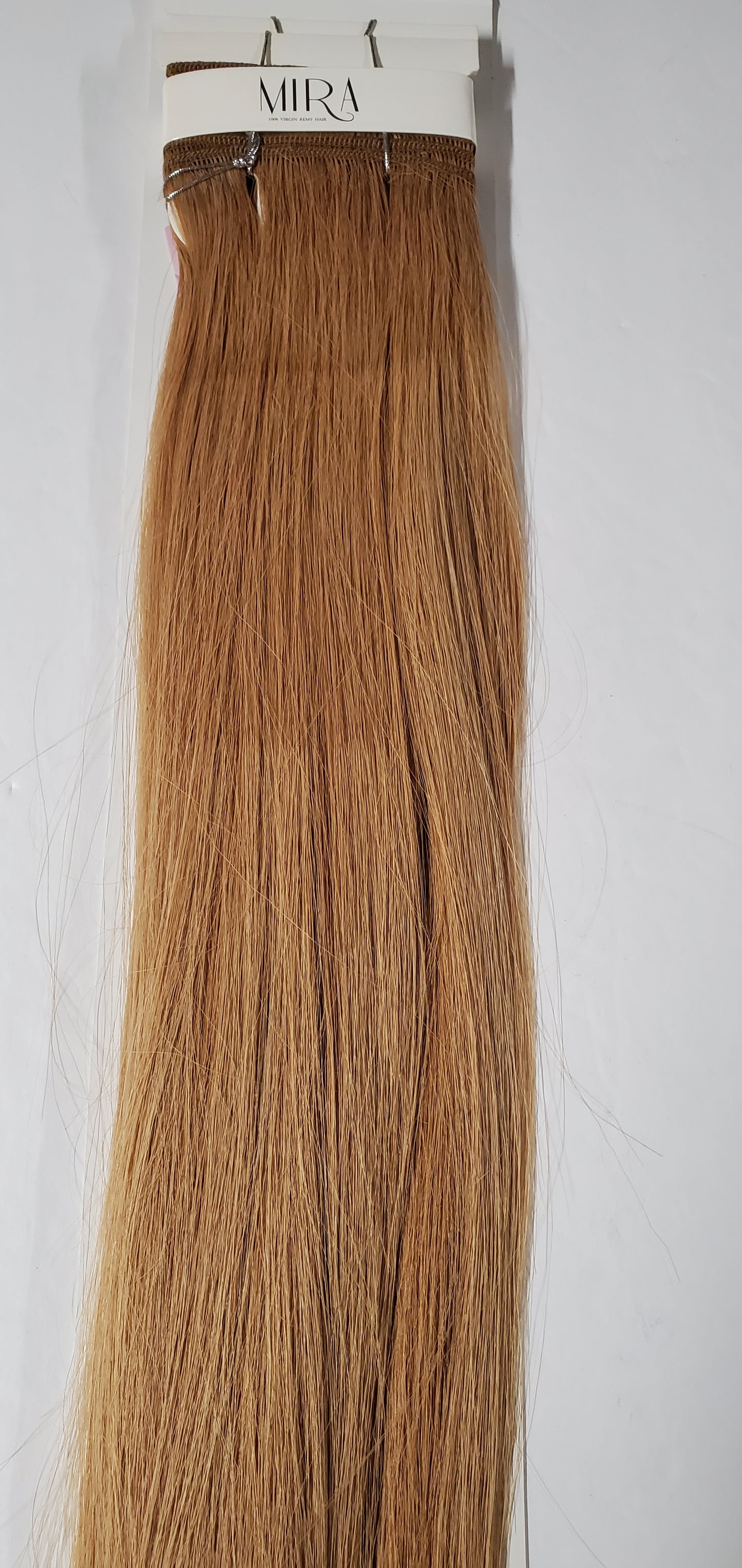 100% virgin remy hair tangle-free; Yaky weave; straight; weft; sew-in; for women image 1