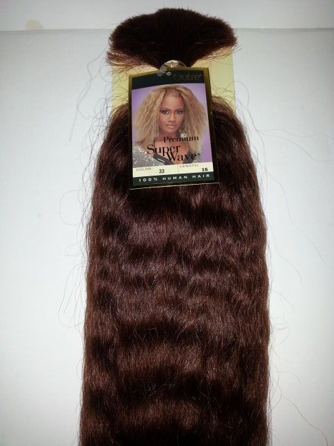 100% HUMAN HAIR SUPER BULK 16";OUTRE PREMIUM SUPER WAVE;BRAIDING;WAVY;WOMEN image 1