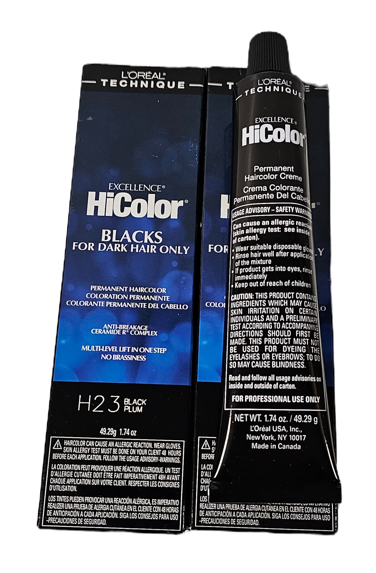 L'Oreal excellence Hicolor; Blacks; dark hair only; permanent hair color; 1.74oz image 0