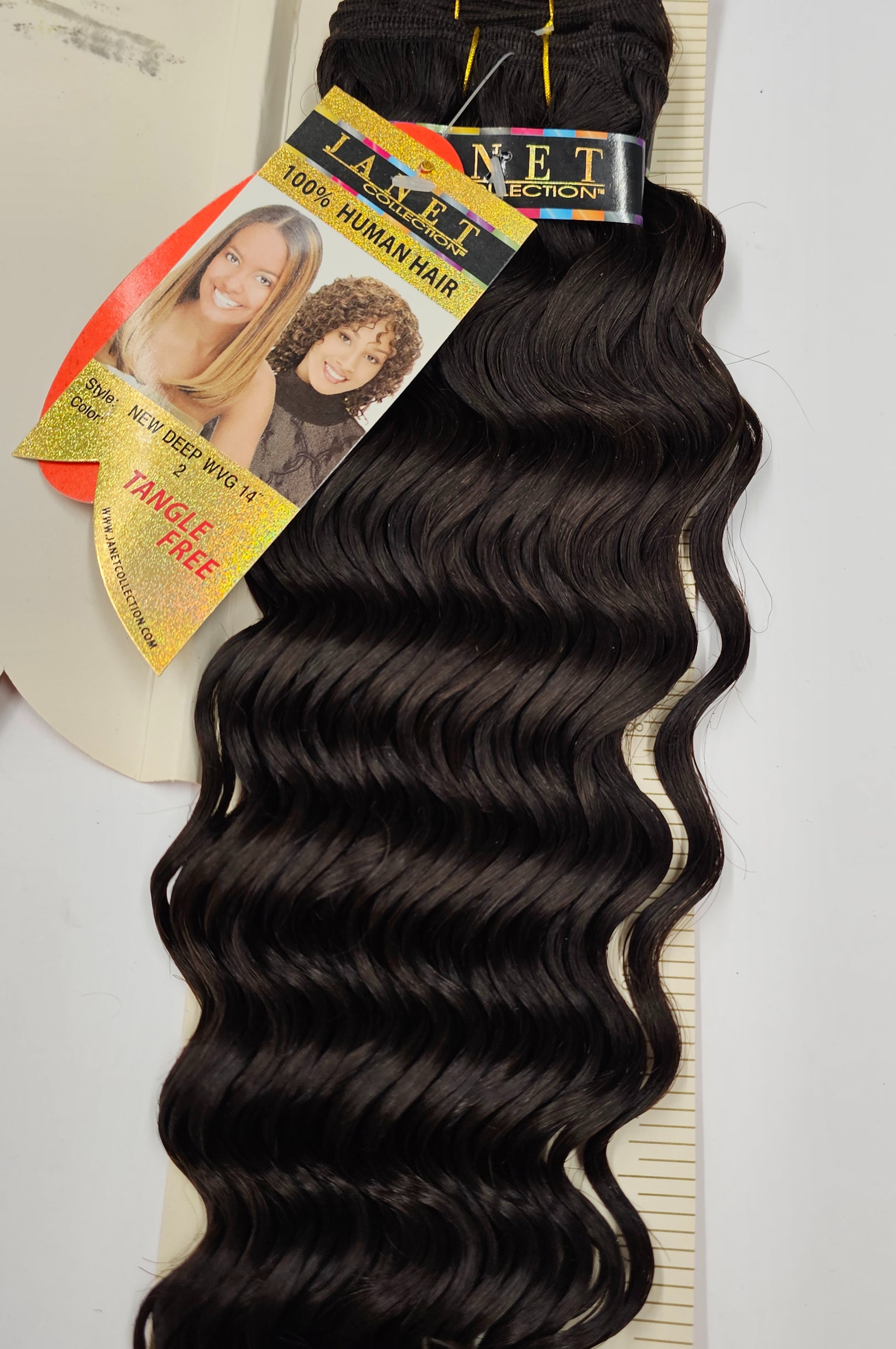 100% human hair weave tangle-free; new deep; curly; weft; sew-in; for women image 3
