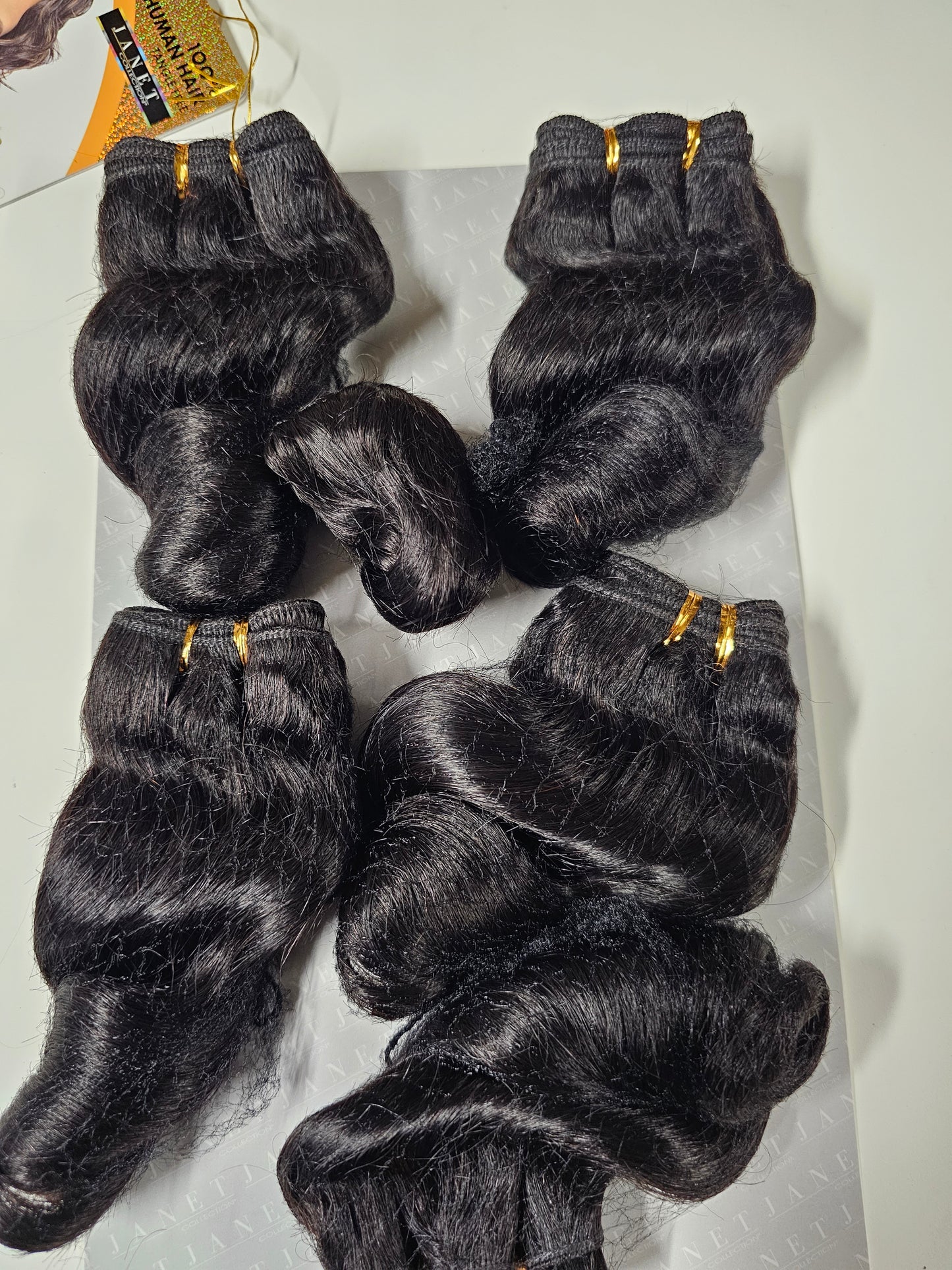 100% human hair tangle-free weave; body romance; sew-in; curly; 6pcs; for women image 3
