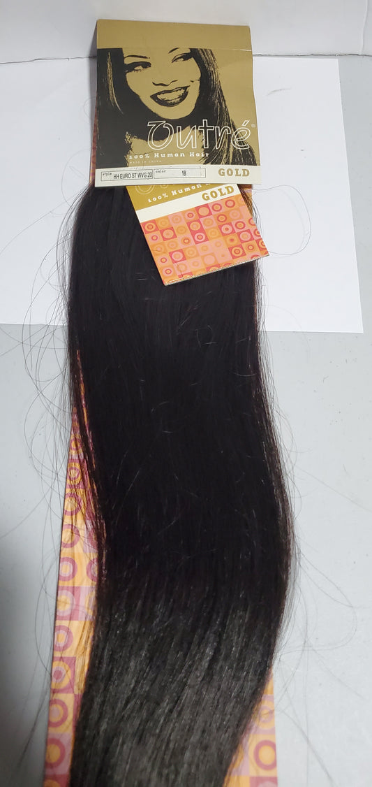 100% HUMAN HAIR EURO STRAIGHT WEAVE; OUTRE GOLD; FOR WOMEN image 0