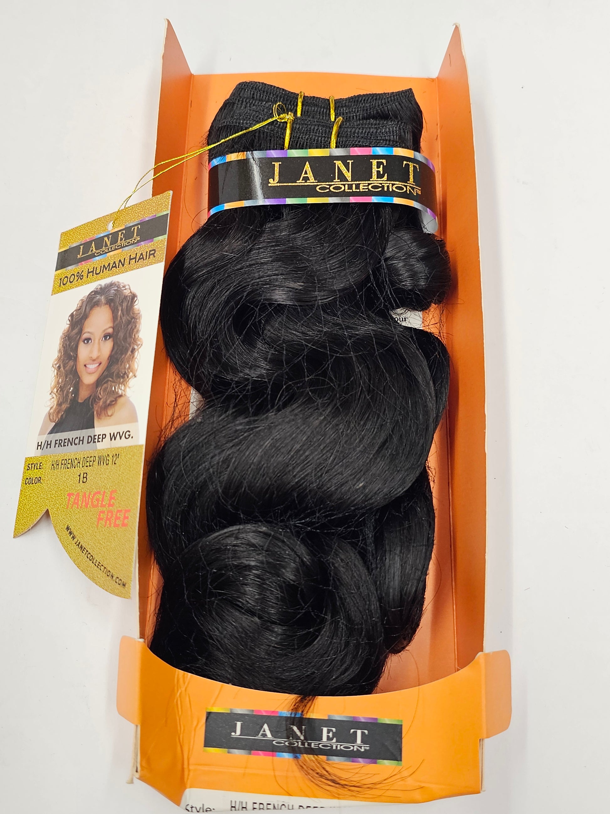 100% human hair weave tangle-free; french deep; curly; weft; sew-in; for women image 7