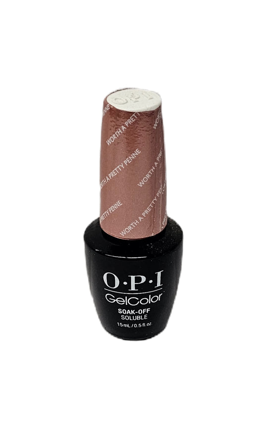 OPI Gelcolor Gel Nail Polish, Worth A Pretty Penne, 0.5 Oz image 0