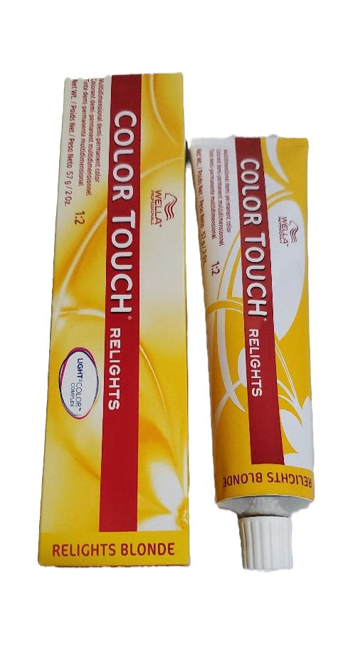 Lot of 2 Wella color touch relights; multidimensional demi permanent hair color image 0