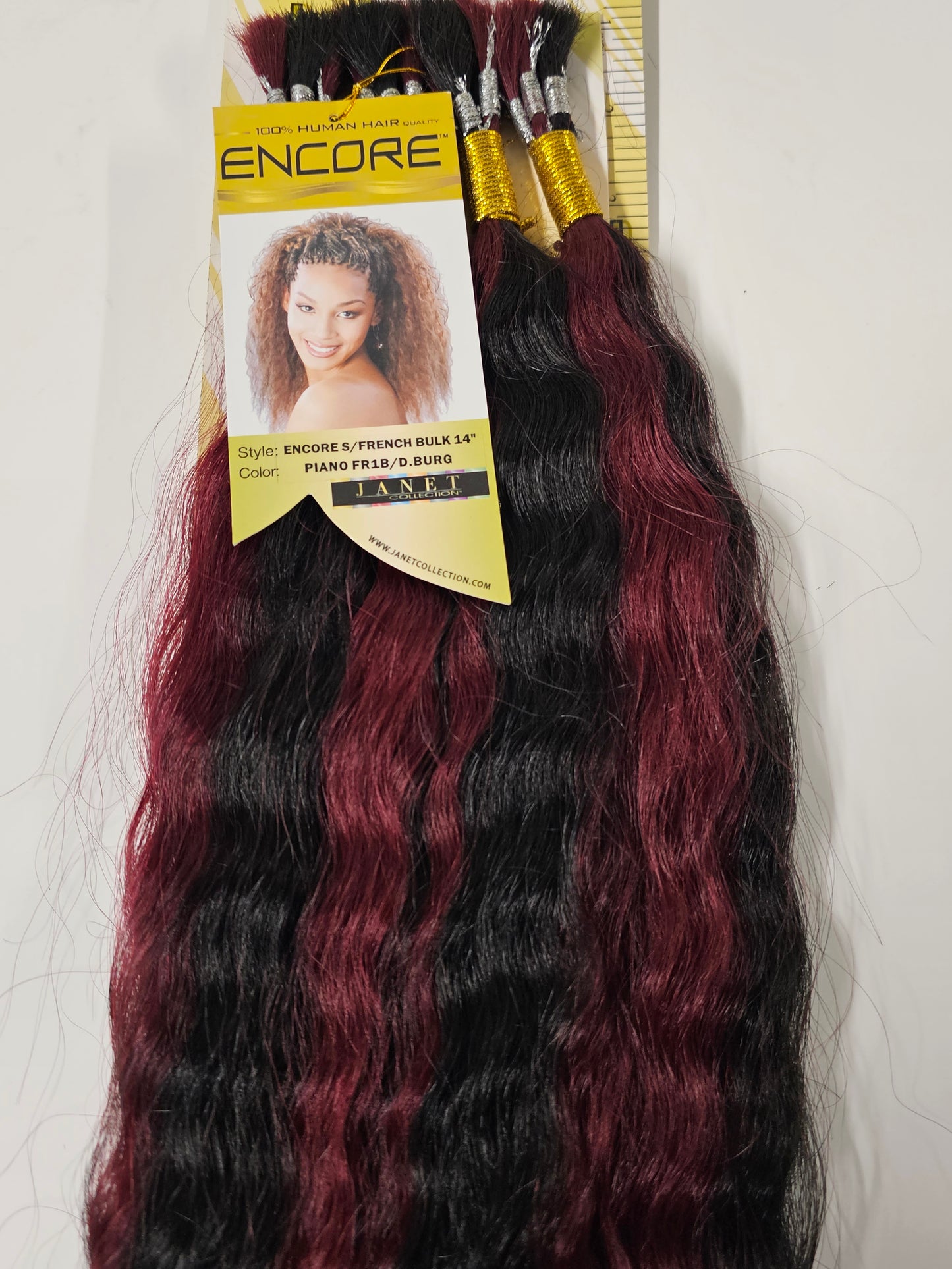 Human hair premium blend wet and wavy; Super French bulk; braiding hair; women image 7