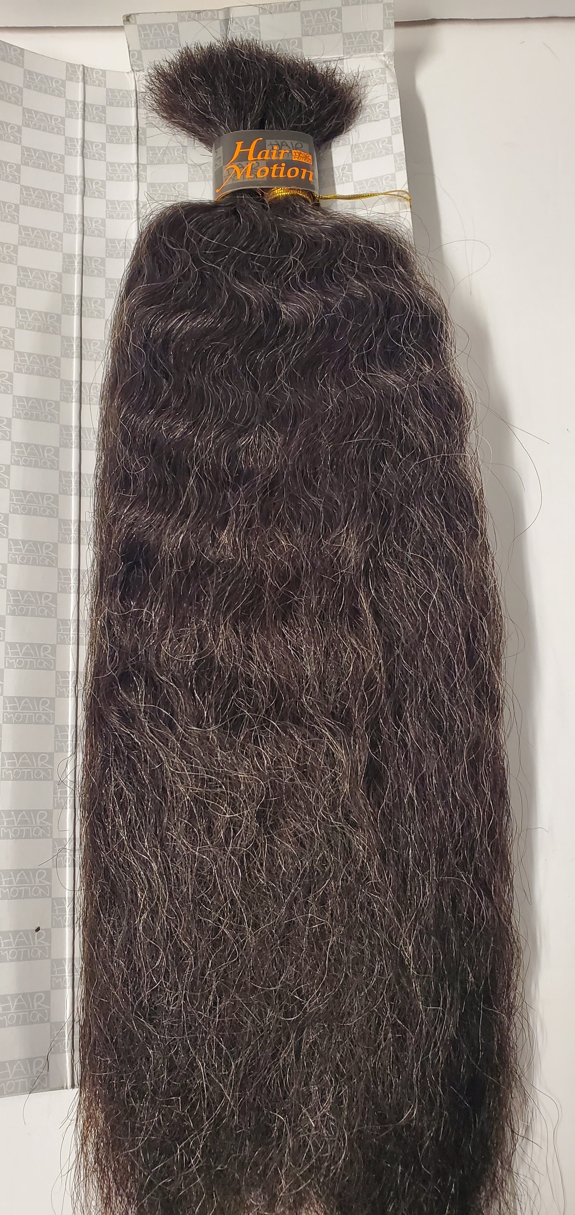 Human hair blended super bulk; wavy; for braiding; 14 inch color 34; Hair Motion image 0