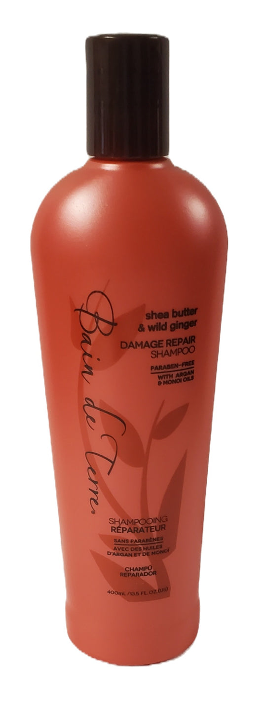 Bain de terre shea butter & wild ginger damage repair shampoo; 13.5fl.oz image 0