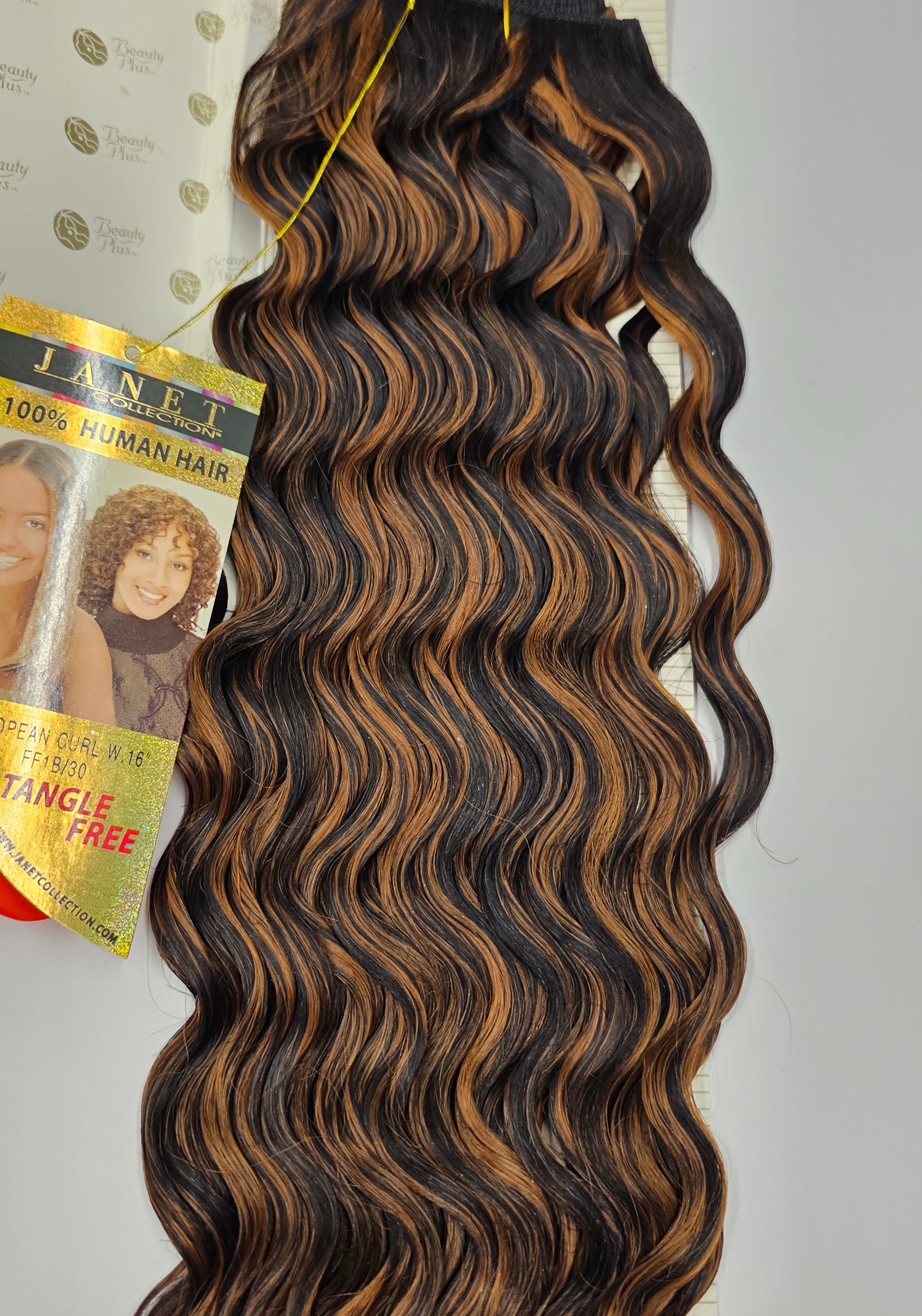 100% human hair tangle-free weave; European curl; sew-in; weft; curly; for women image 4