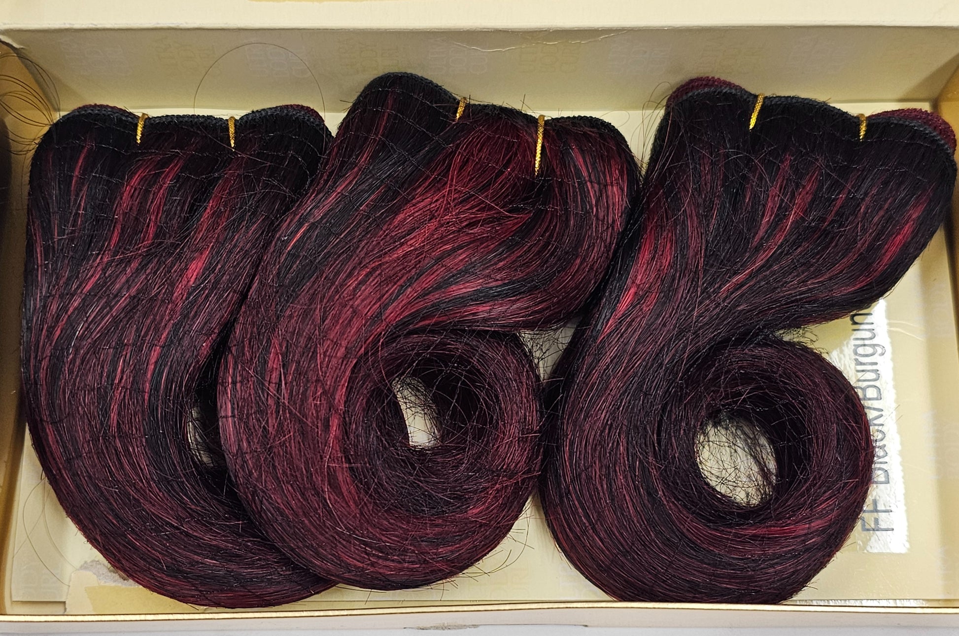 100% human hair weave tangle-free; 8 inch; 3pcs; curly; wefts; sew-in; for women image 3