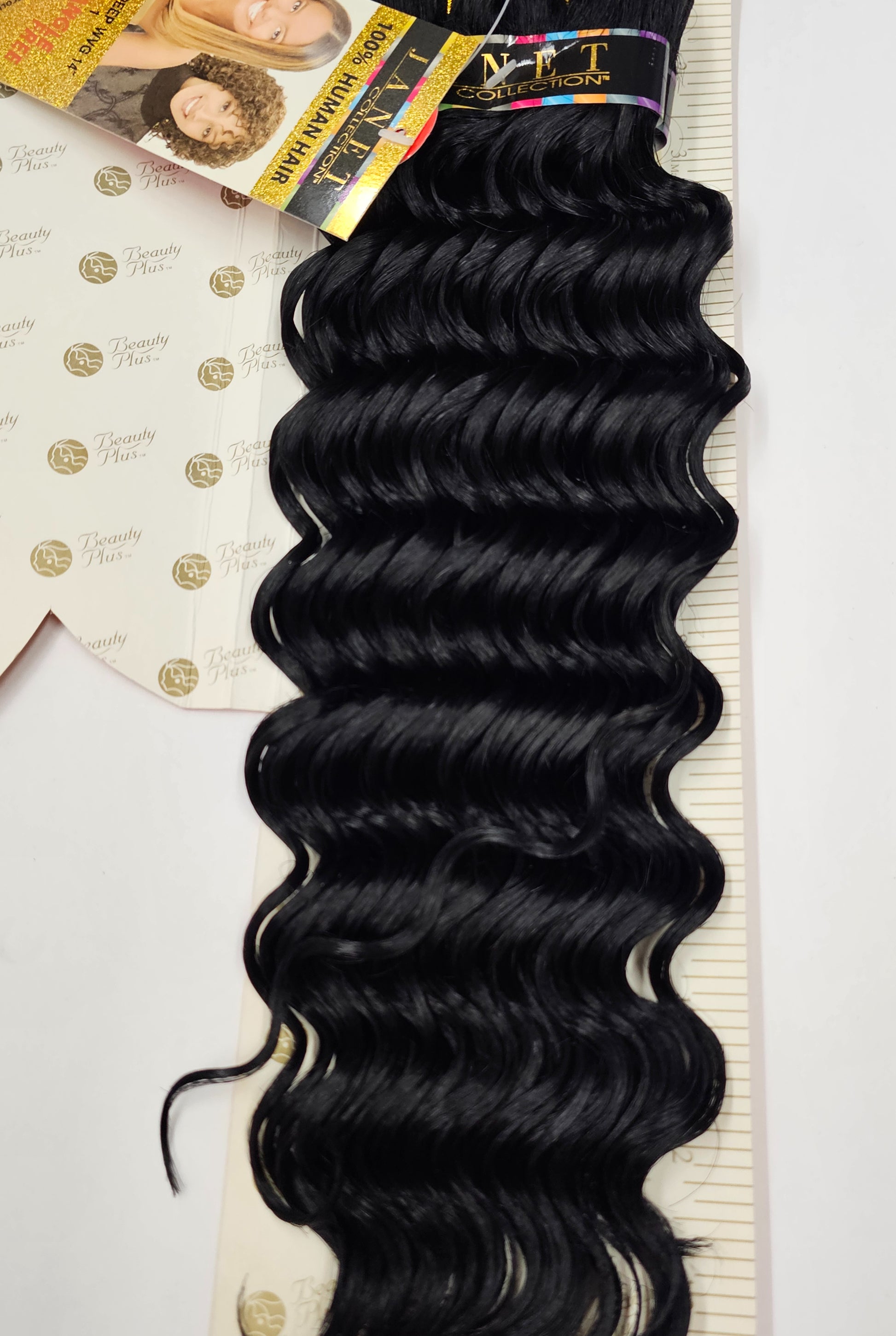 100% human hair weave tangle-free; new deep; curly; weft; sew-in; for women image 1