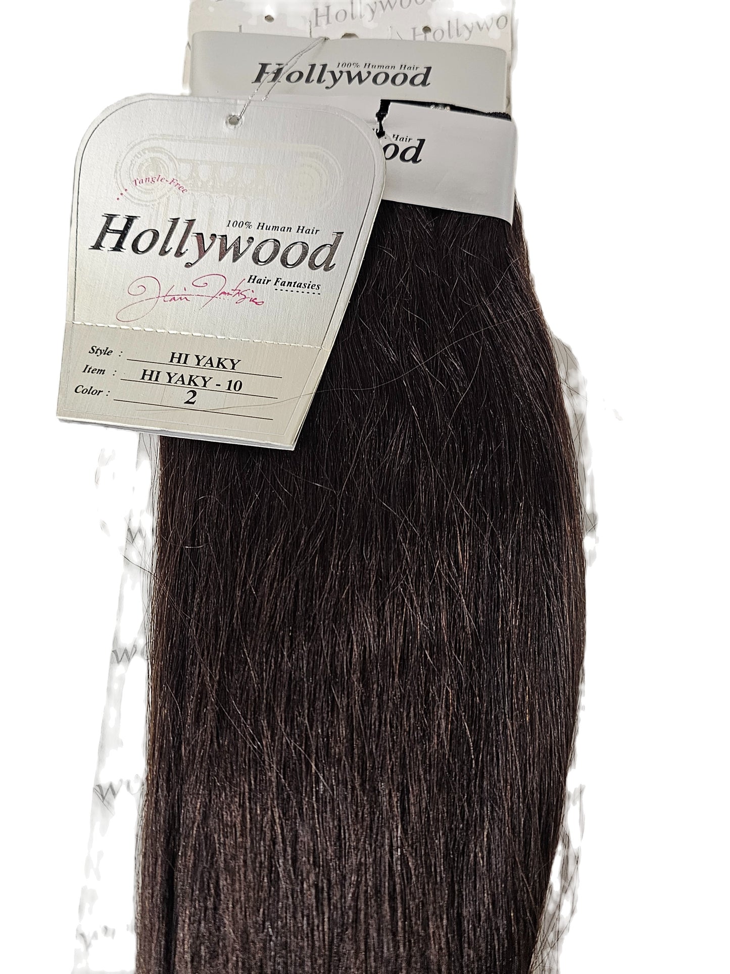100% human hair tangle-free perm Hi Yaky weave; sew-in; weft; straight;women. image 0