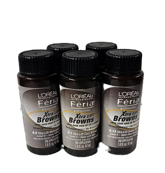 L'Oreal Feria Xtra lift Browns permanent hair color; 1.6fl.oz; One application image 0