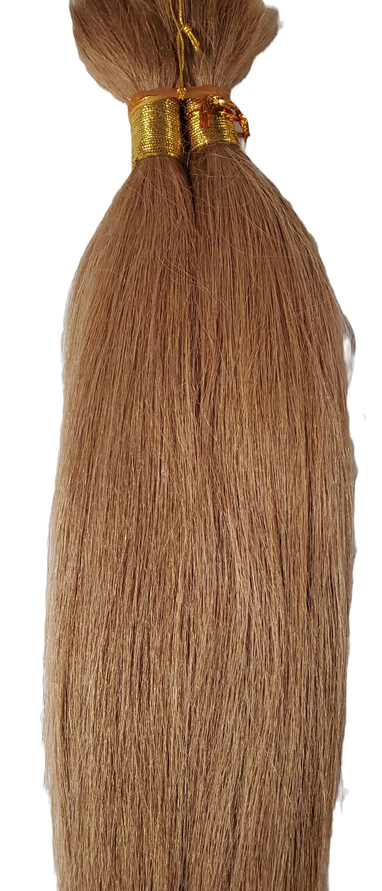 100% human hair New Yaki bulk; straight; tangle-free; for braiding; for women image 0