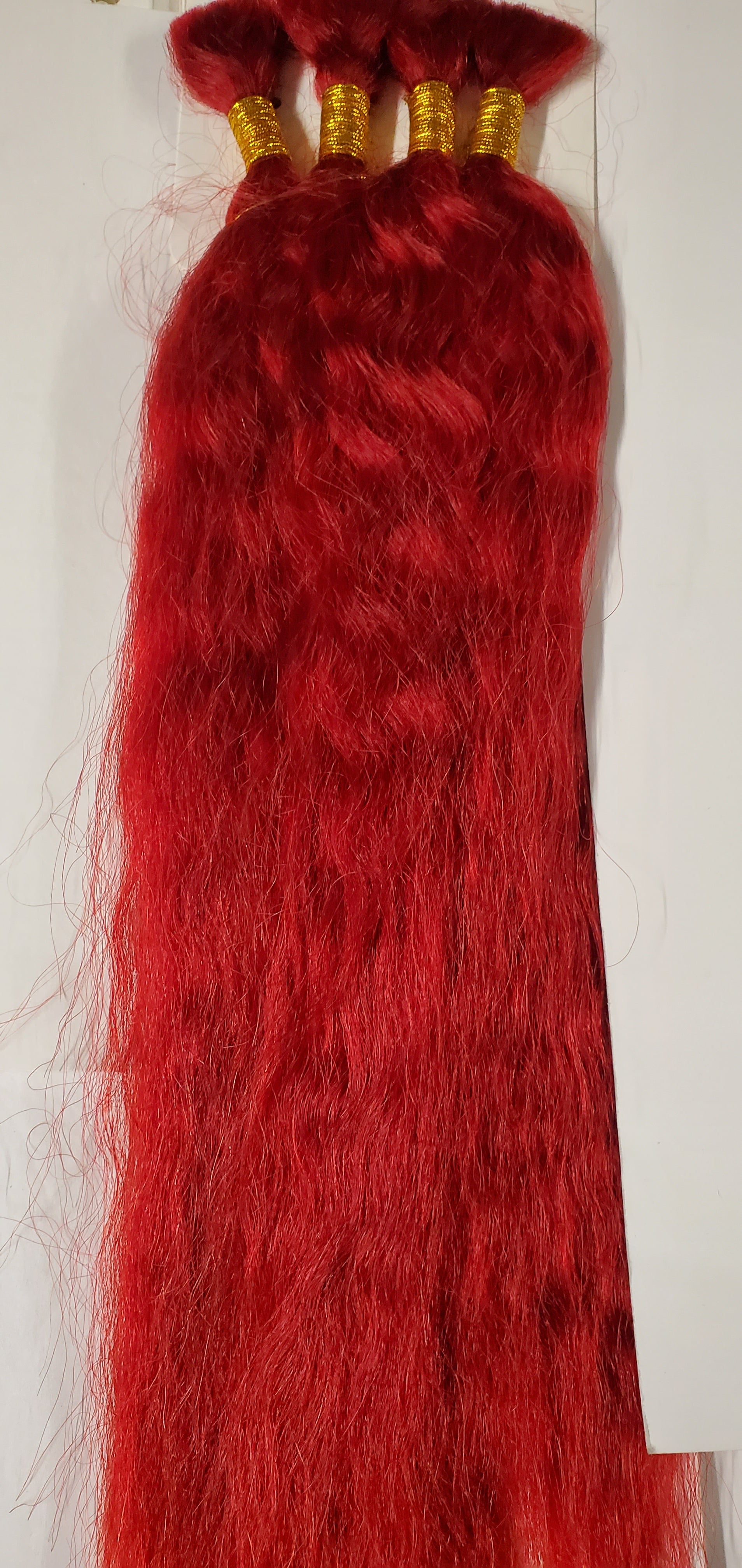 100% human hair French refined super bulk tangle-free; wet and wavy; braiding image 5