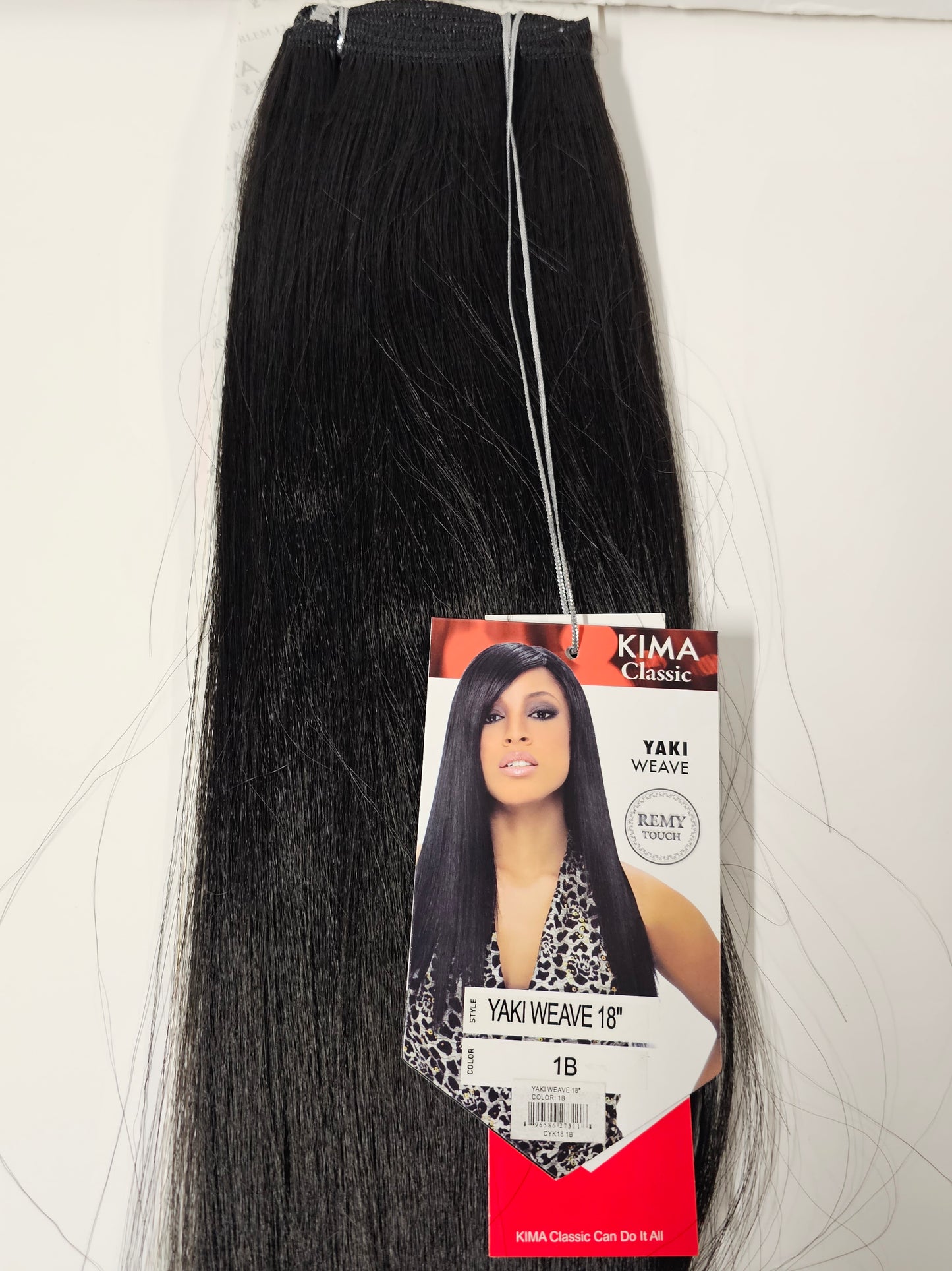 100% human hair quality Yaki weave; Remy touch; sew-in; weft; straight; women image 2