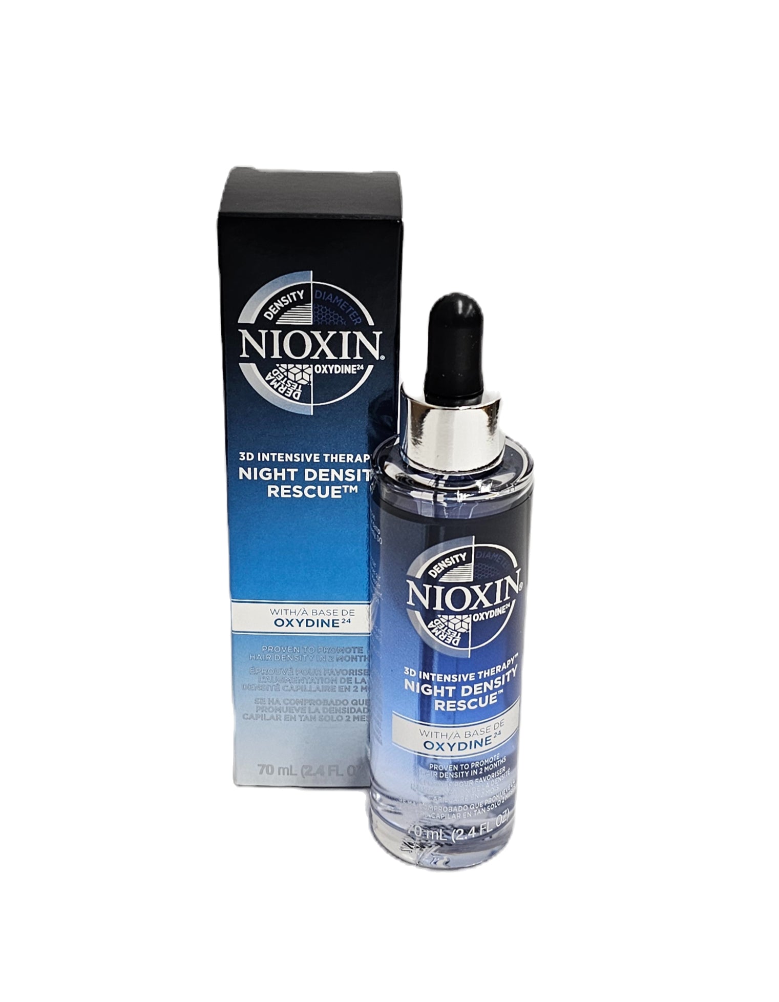 Nioxin 3D intensive density; night density rescue with oxydine; 2.4fl.oz; unisex image 0