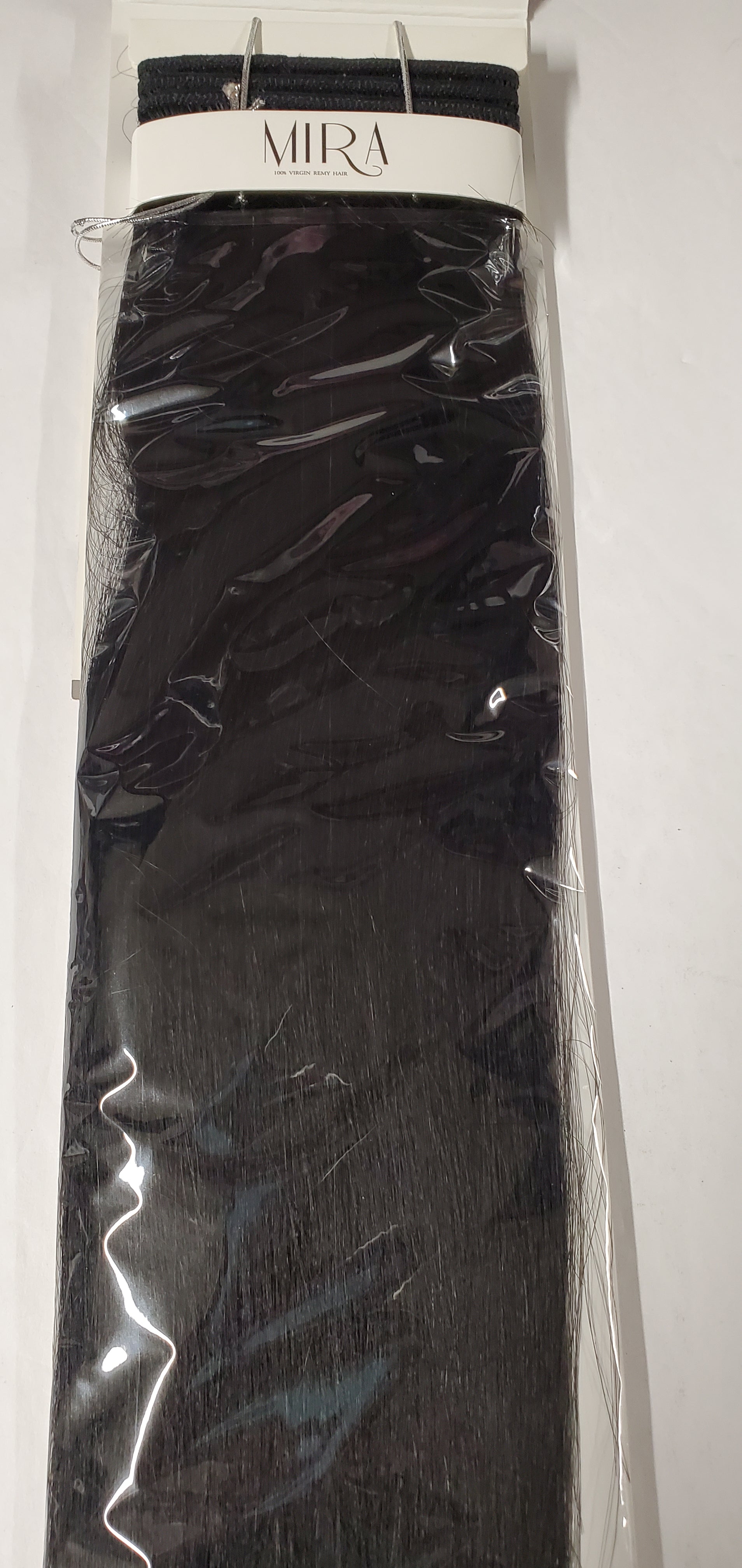 100% virgin remy hair tangle-free; Yaky weave; straight; weft; sew-in; for women image 5