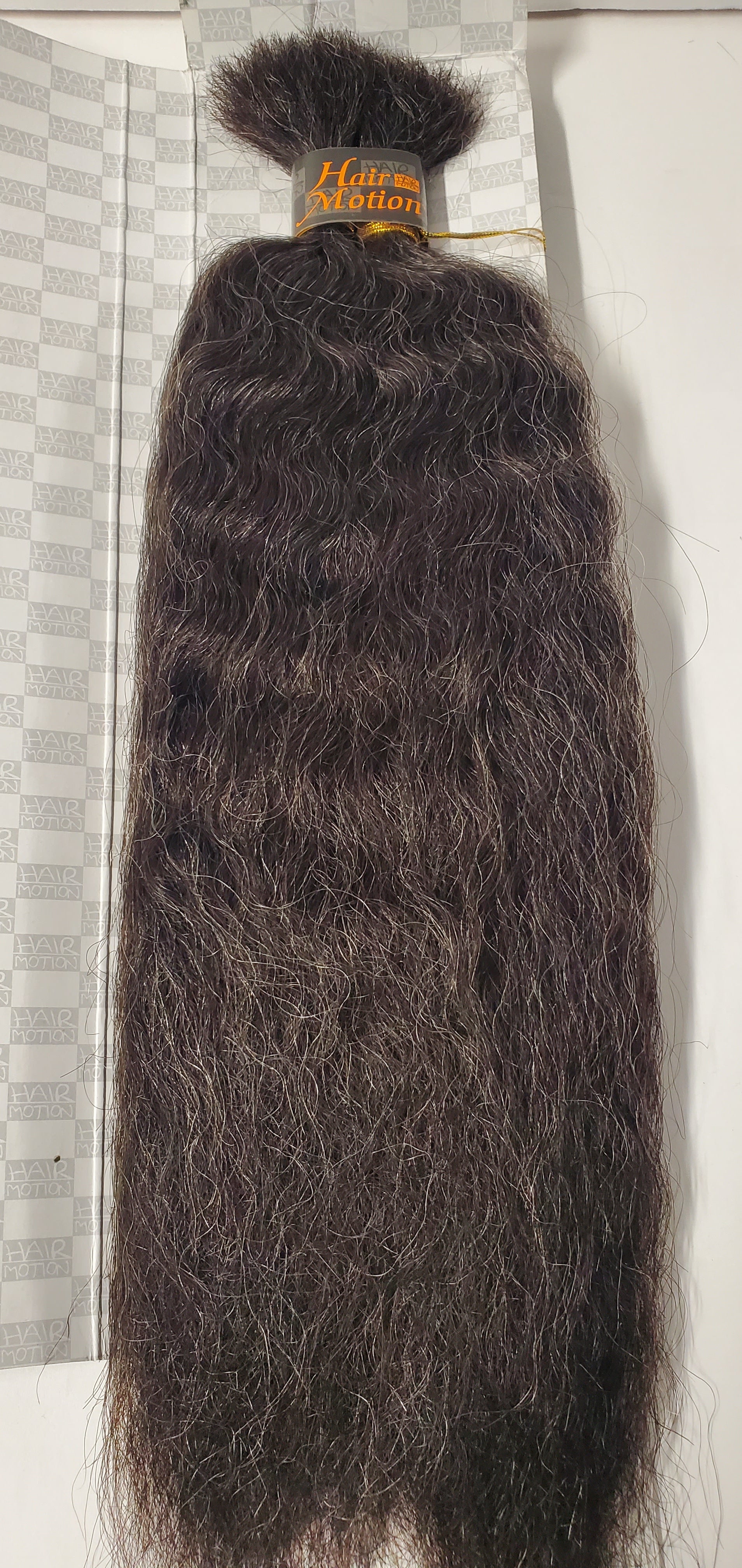 Human hair blended super bulk; wavy; for braiding; 14 inch color 34; Hair Motion image 1