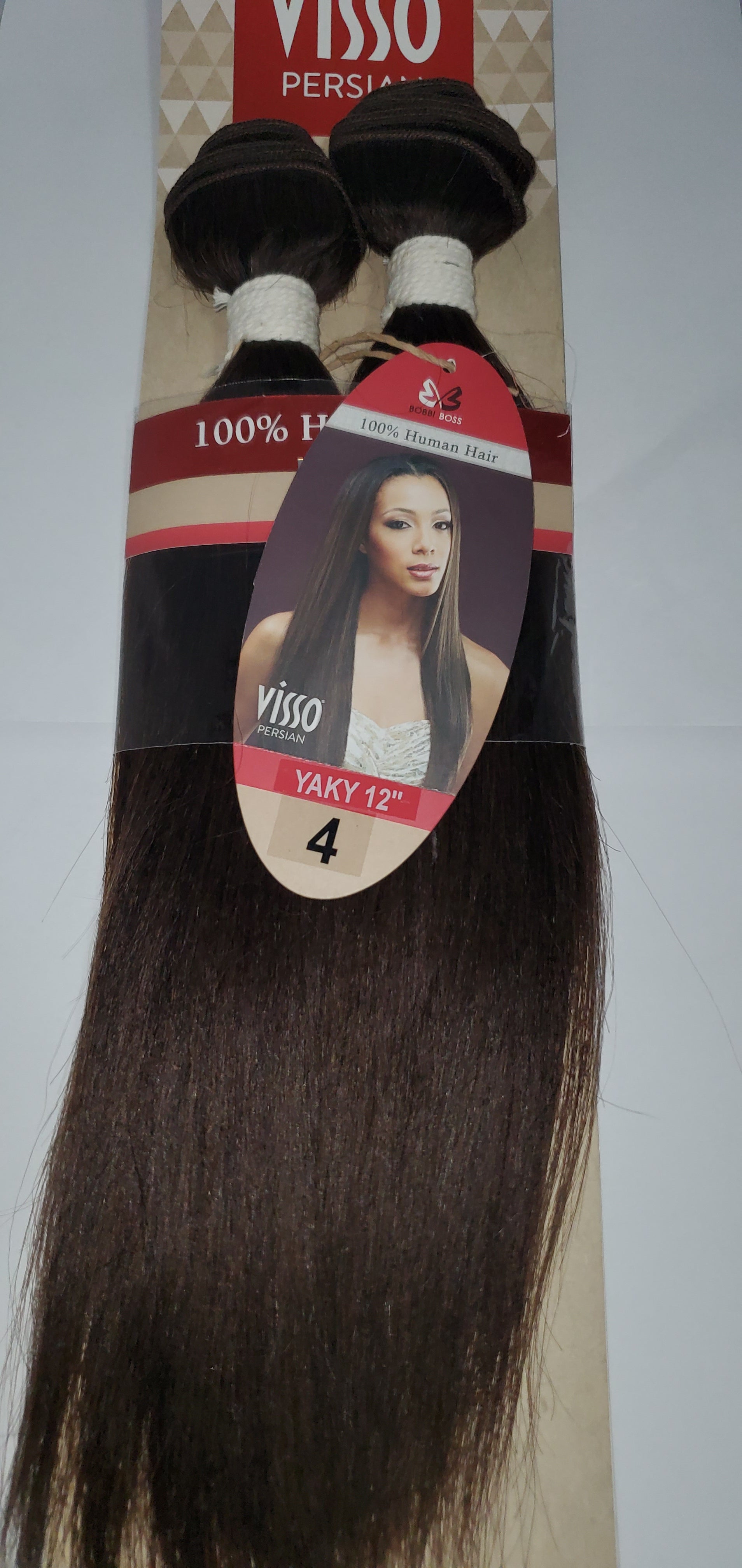 100% human hair weave; Visso persian yaky; straight; sew-in; weft; first class image 6