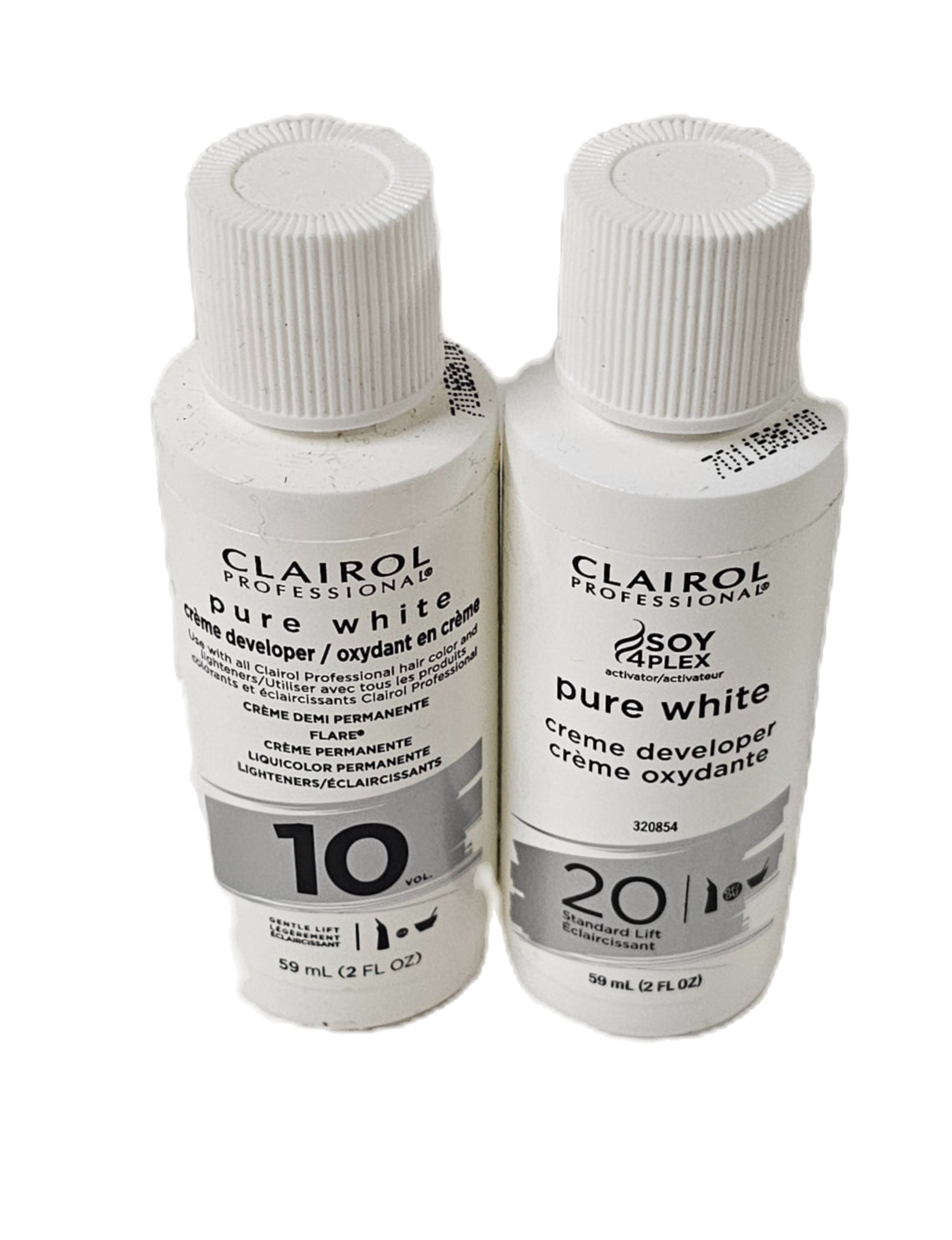 Set of 2 Clairol pure white creme developer; 2fl.oz x2; unisex image 0