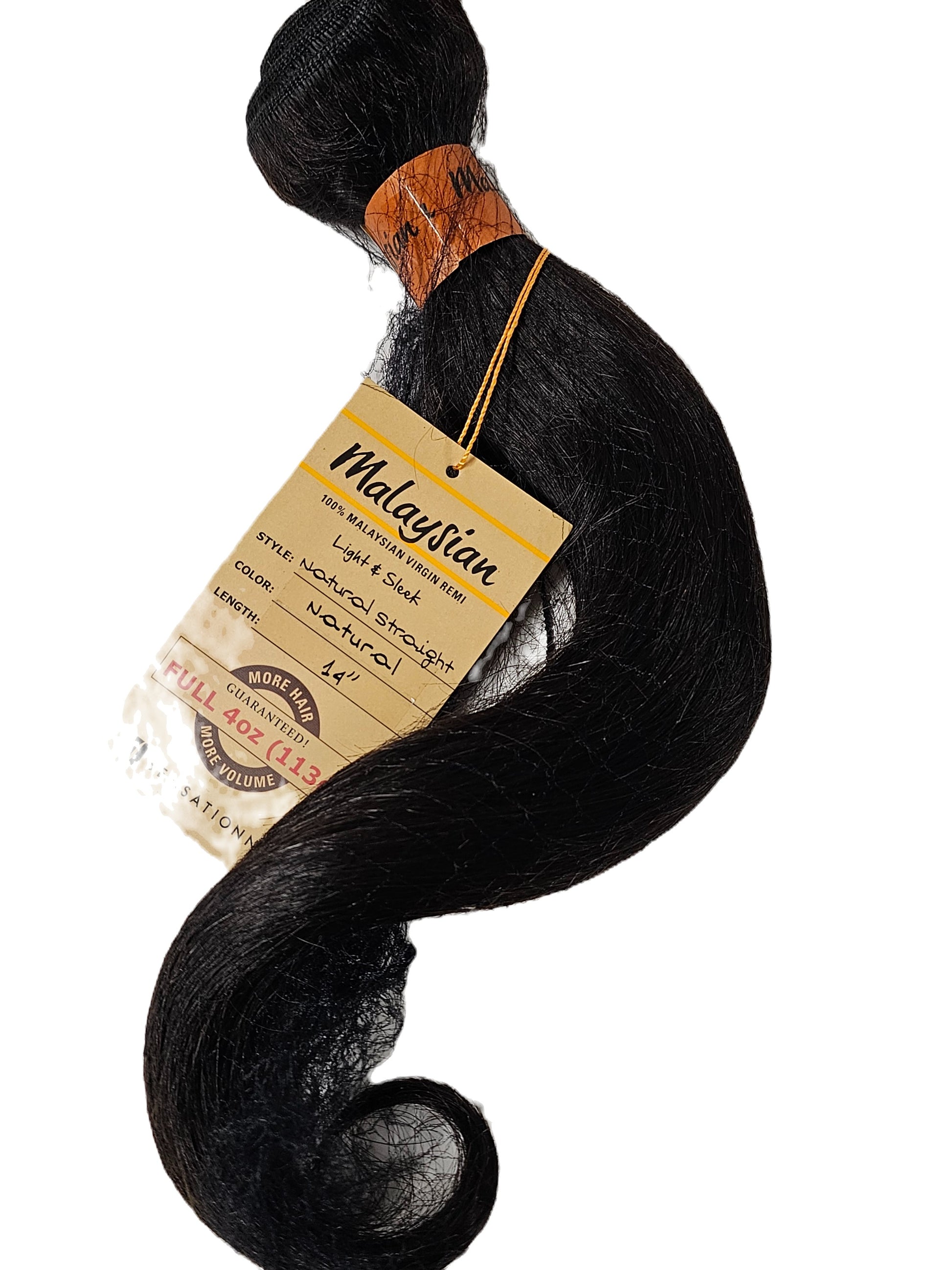 100% Malaysian virgin remi natural straight weave; sew-in; weft; for women image 0