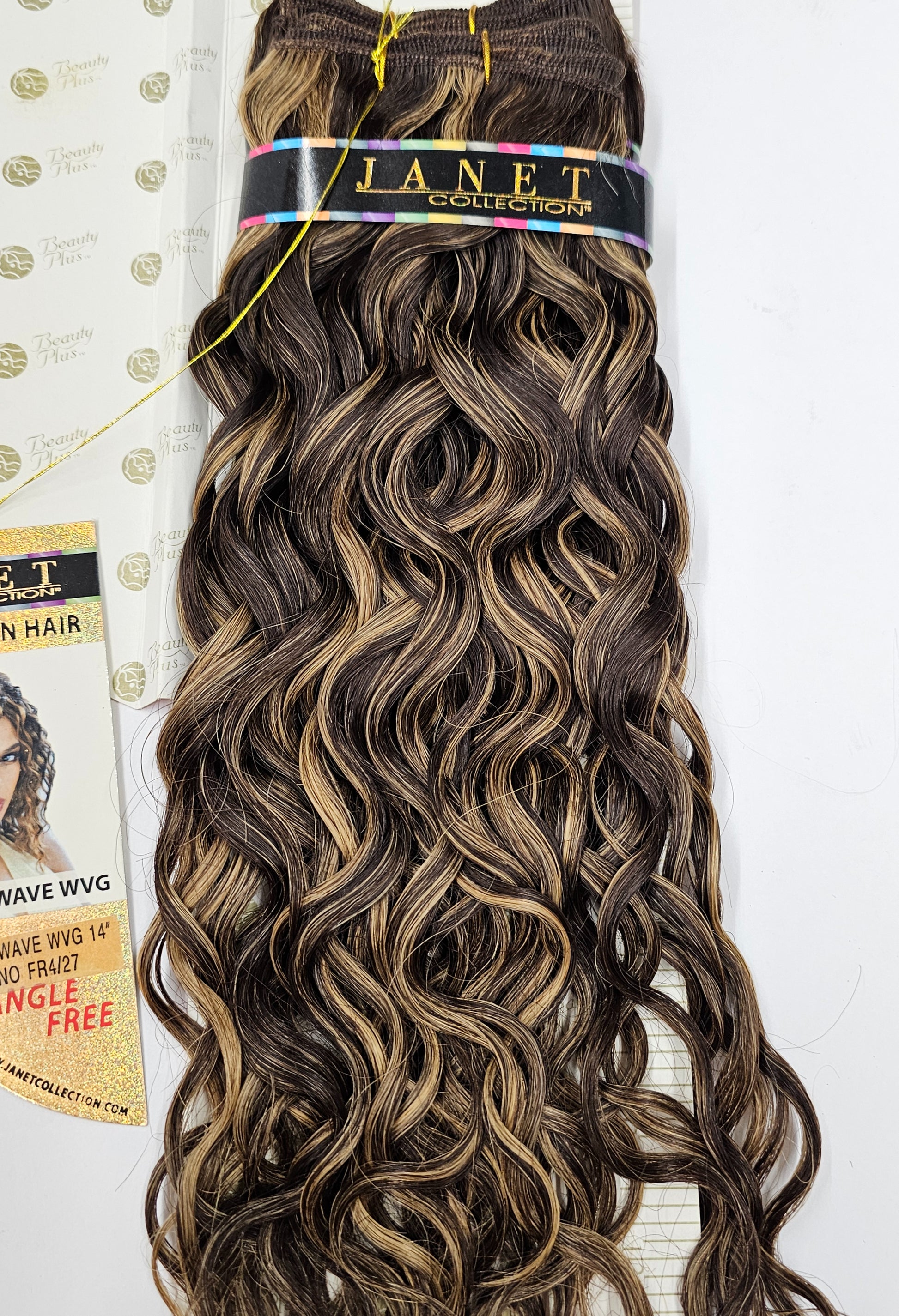 100% human hair weave tangle-free; Spanish wave;weft; sew-in; for women; Janet image 4