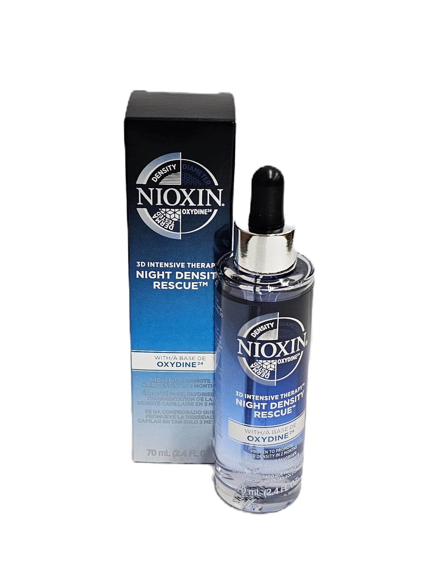 Nioxin 3D intensive density; night density rescue with oxydine; 2.4fl.oz; unisex image 1