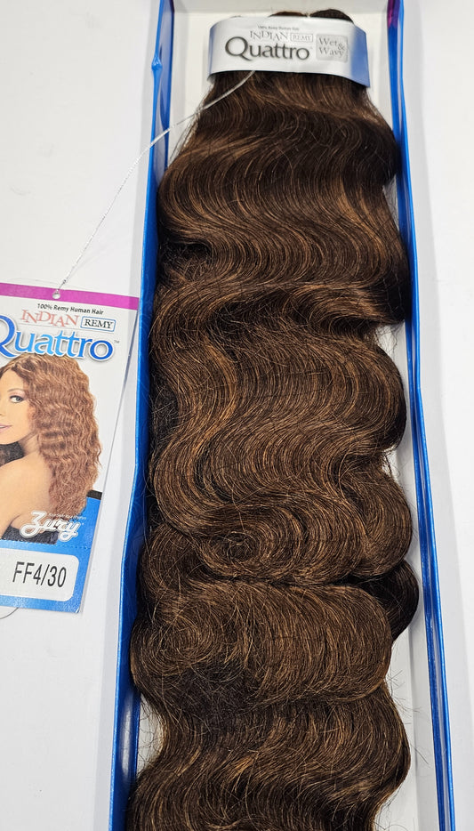 100% Indian remy human hair sea wave; curly; wefts; sew-in; one pack solution image 0