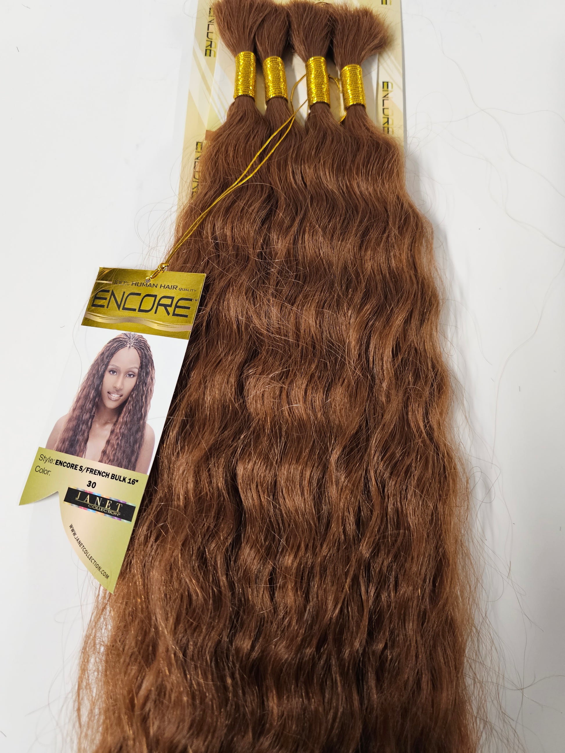 Human hair premium blend wet and wavy; Super French bulk; braiding hair; women image 2