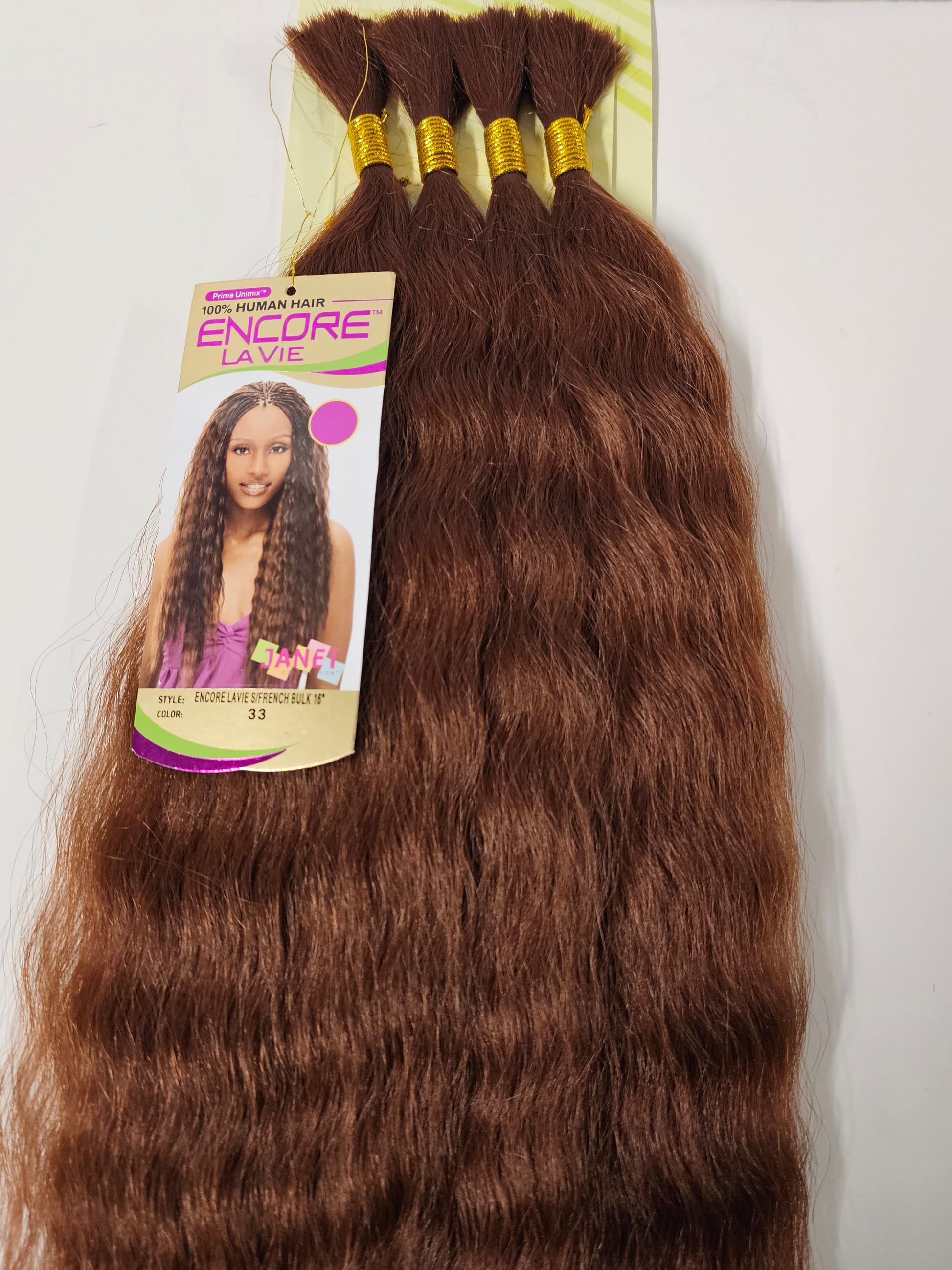 Human hair premium blend wet and wavy; Super French bulk; braiding hair; women image 6